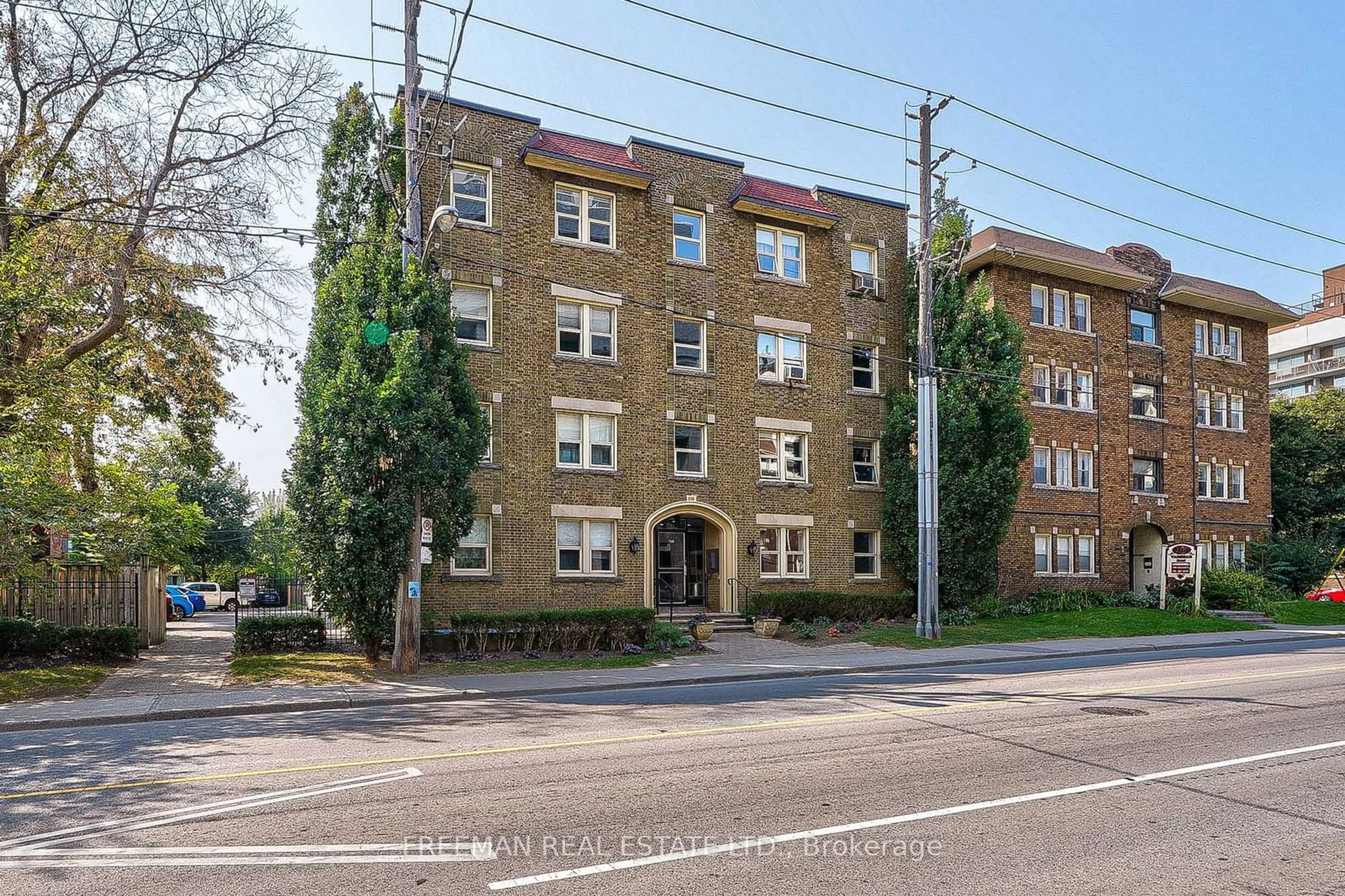 A pic from exterior of the house or condo, the front or back of building for 114 Vaughan Rd #107, Toronto Ontario M6C 2M1