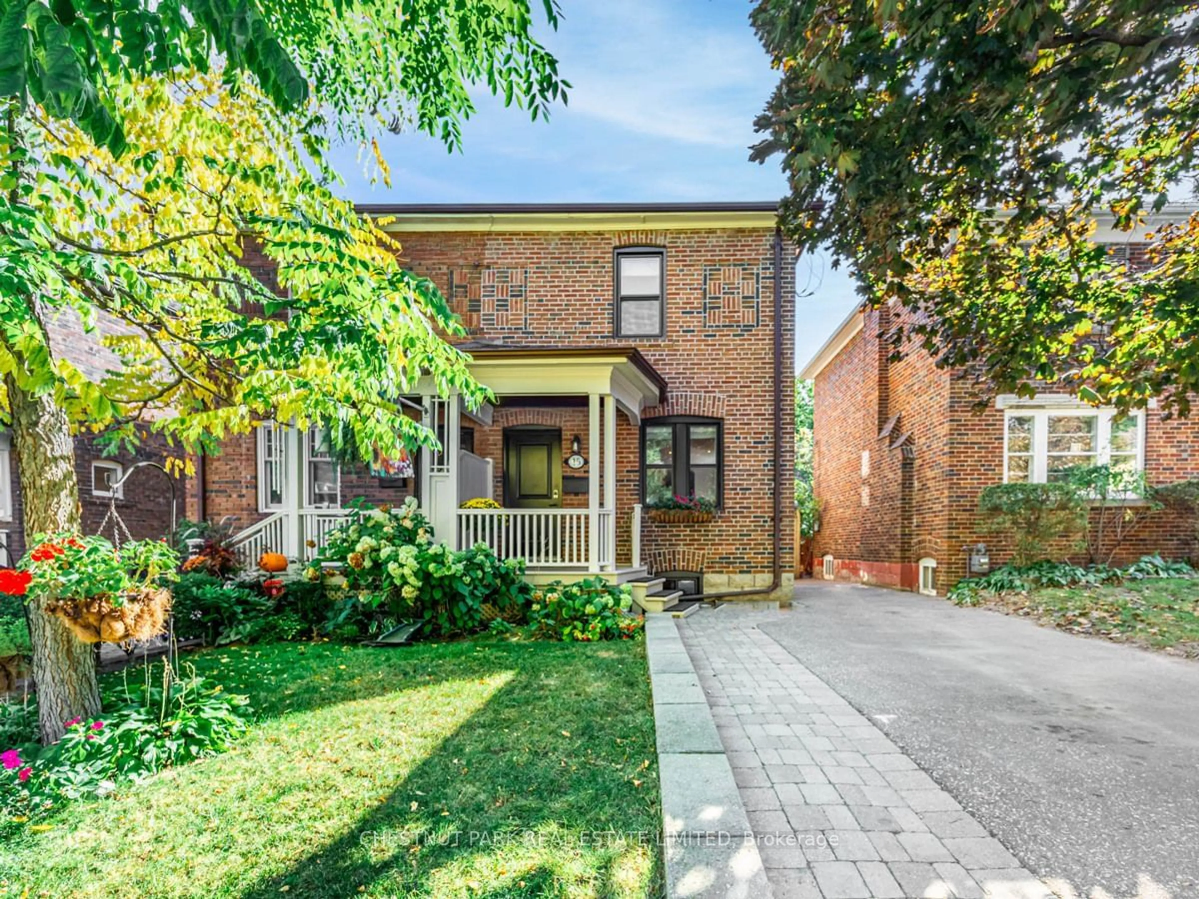 Home with brick exterior material for 15 Elvina Gdns, Toronto Ontario M4P 1X7