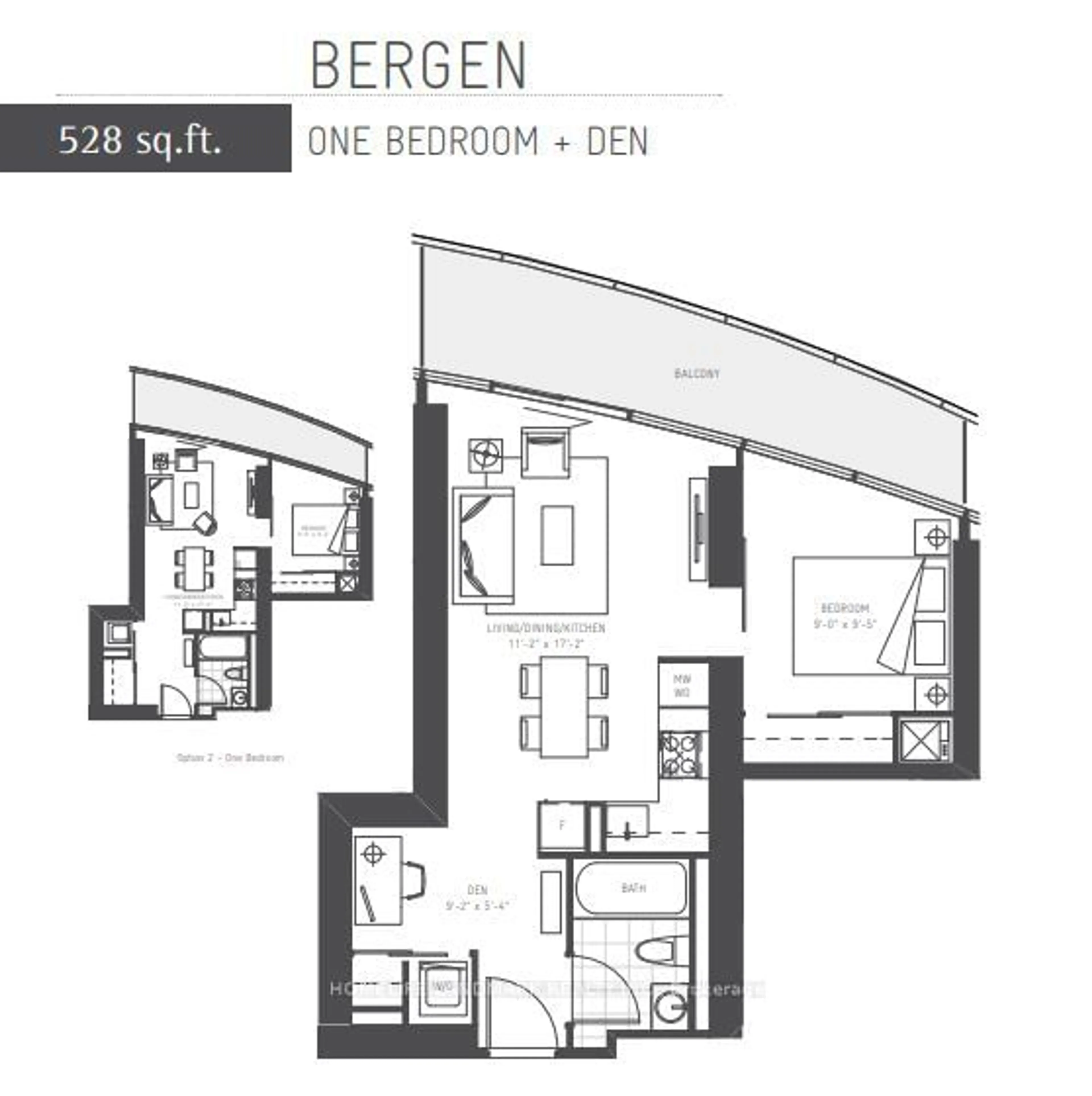 Floor plan for 14 York St #3710, Toronto Ontario M5J 0B1