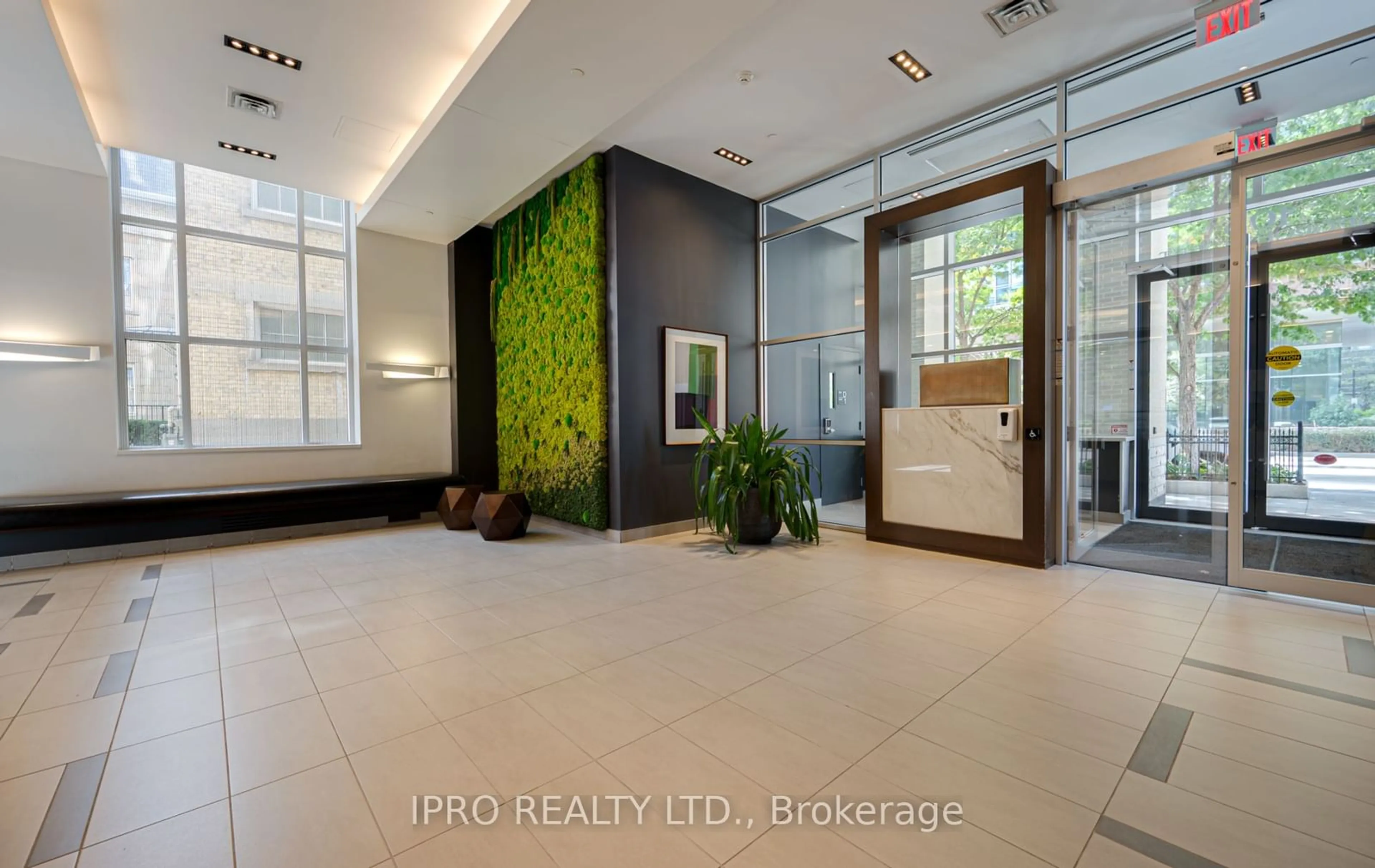 Indoor lobby for 105 George St #1602, Toronto Ontario M5A 0L4