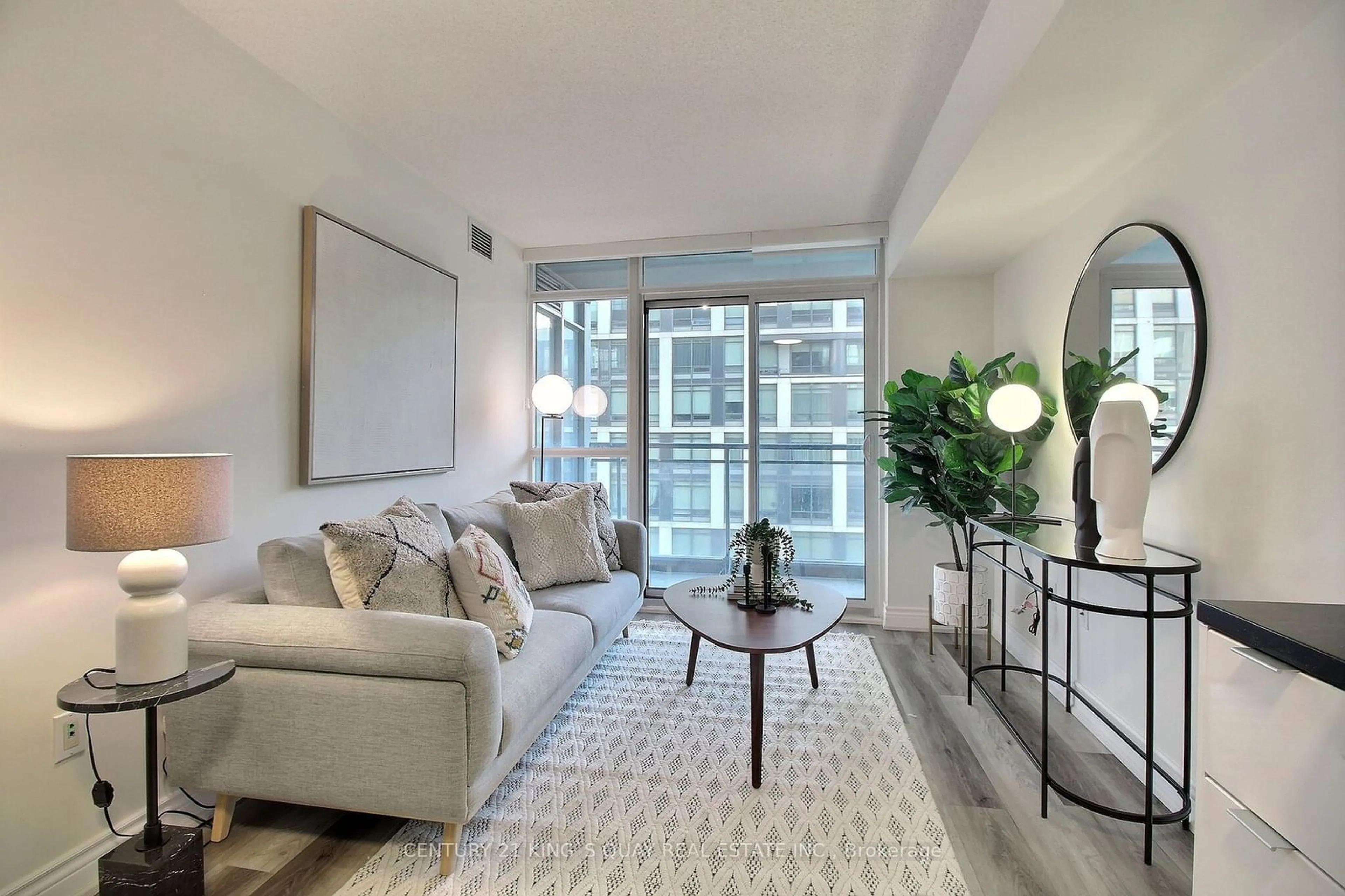 Living room, carpet floors for 151 Dan Leckie Way #609, Toronto Ontario M5V 4B2