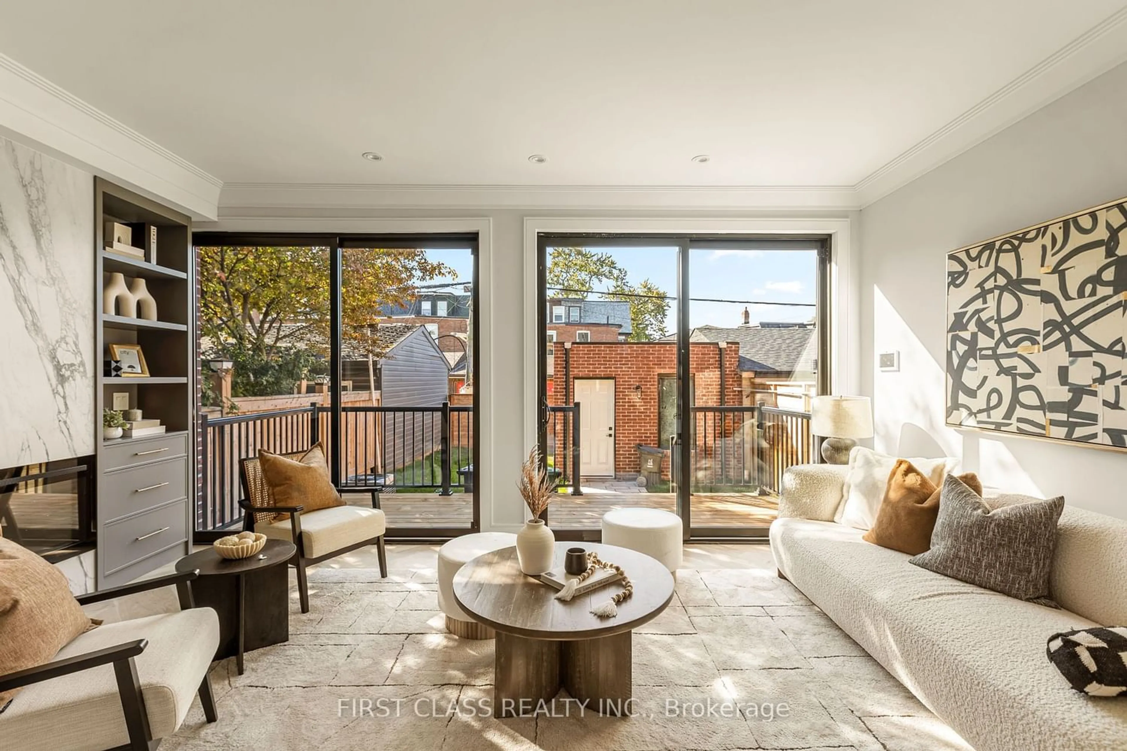 Living room, wood floors for 144 Beatrice St, Toronto Ontario M6J 2T3