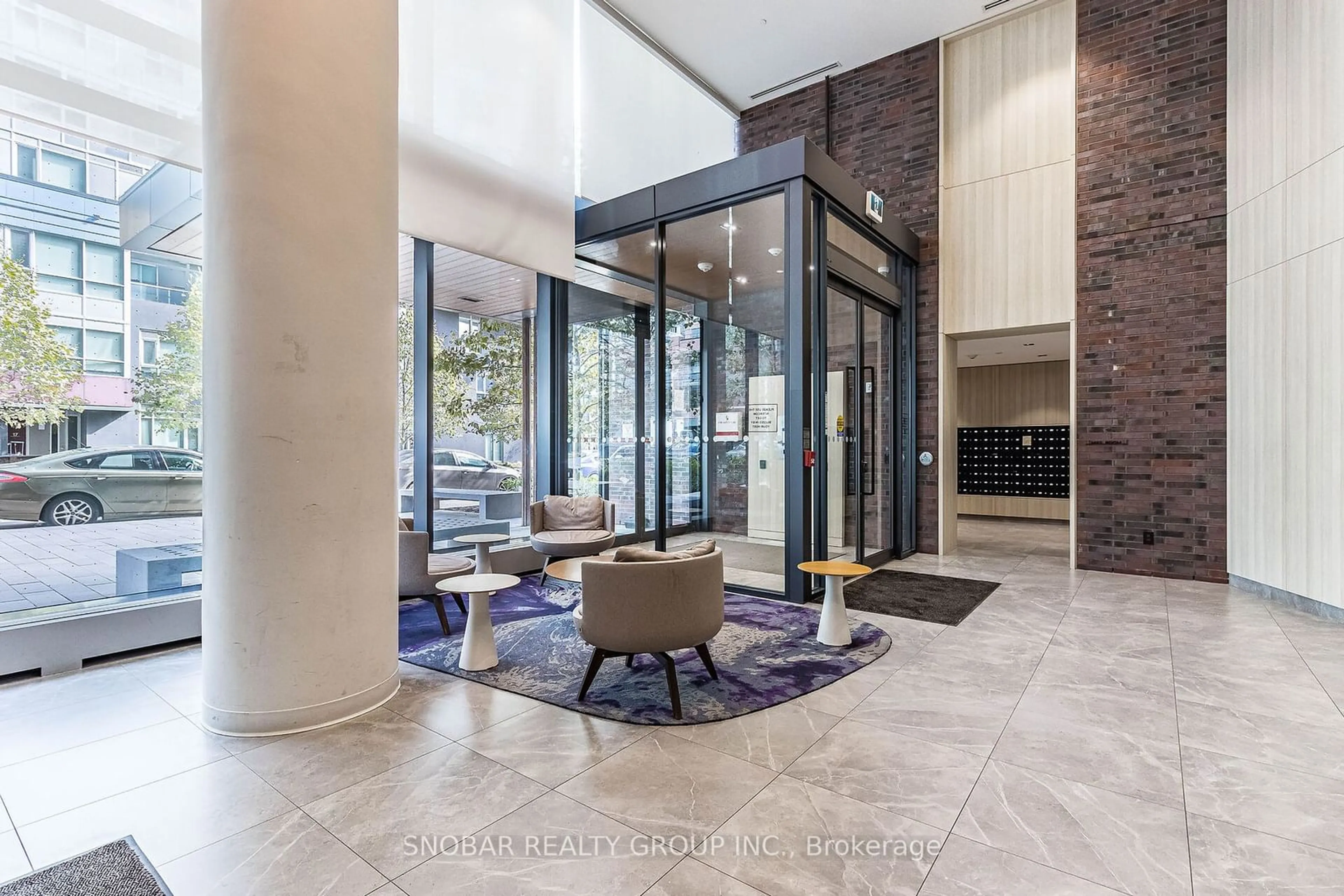 Indoor lobby, ceramic floors for 20 Tubman Ave #2206, Toronto Ontario M5A 0M8