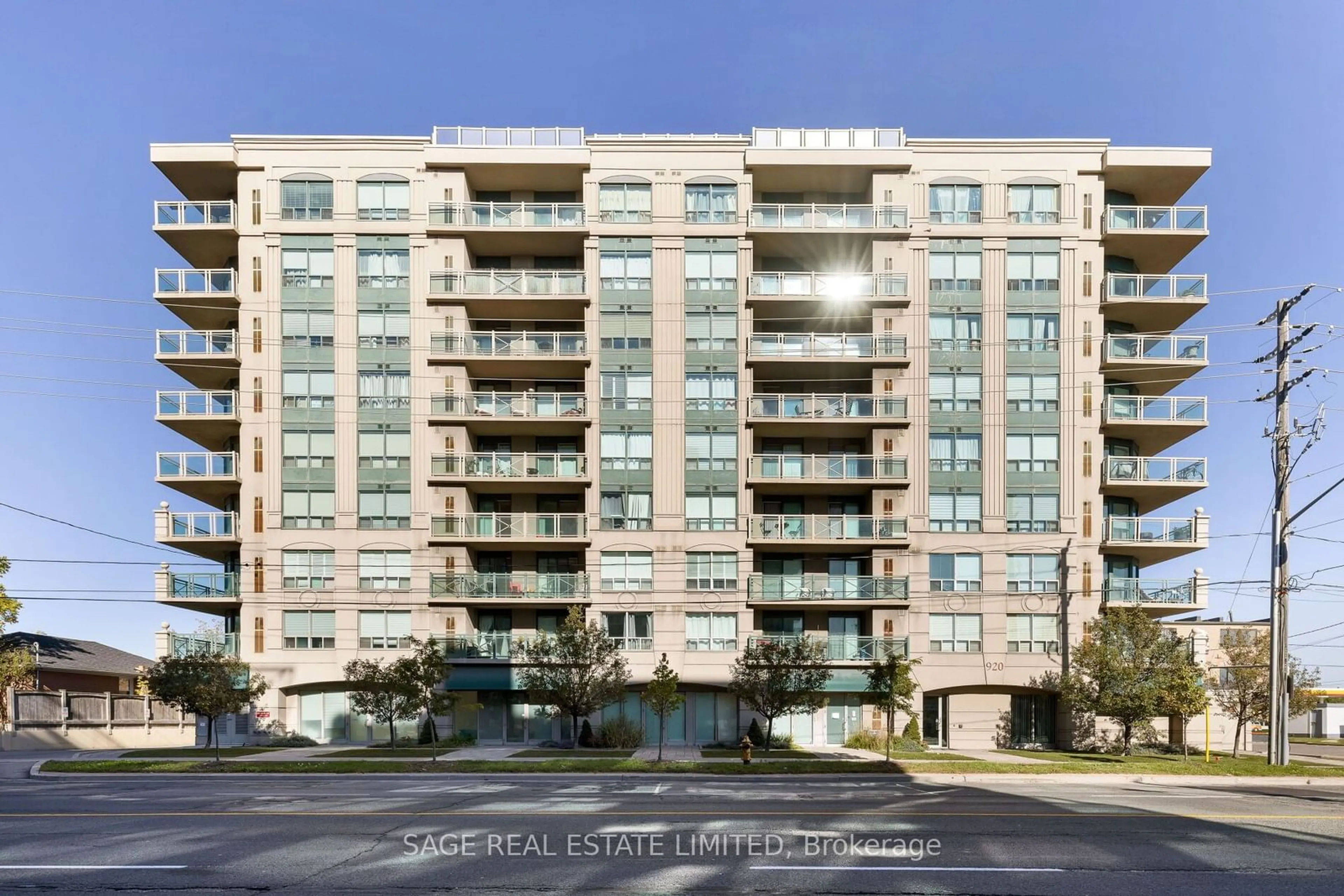 A pic from exterior of the house or condo, the front or back of building for 920 Sheppard Ave #801, Toronto Ontario M3H 0A2