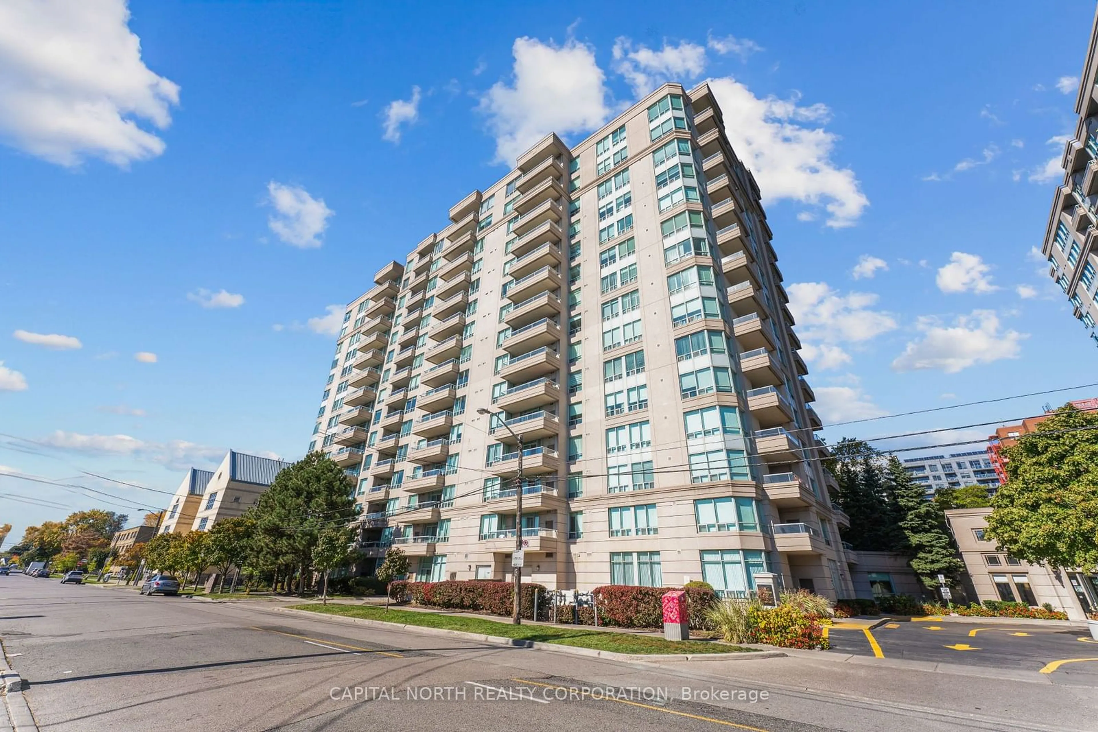 A pic from exterior of the house or condo, the front or back of building for 8 Covington Rd #1103, Toronto Ontario M6A 3E5