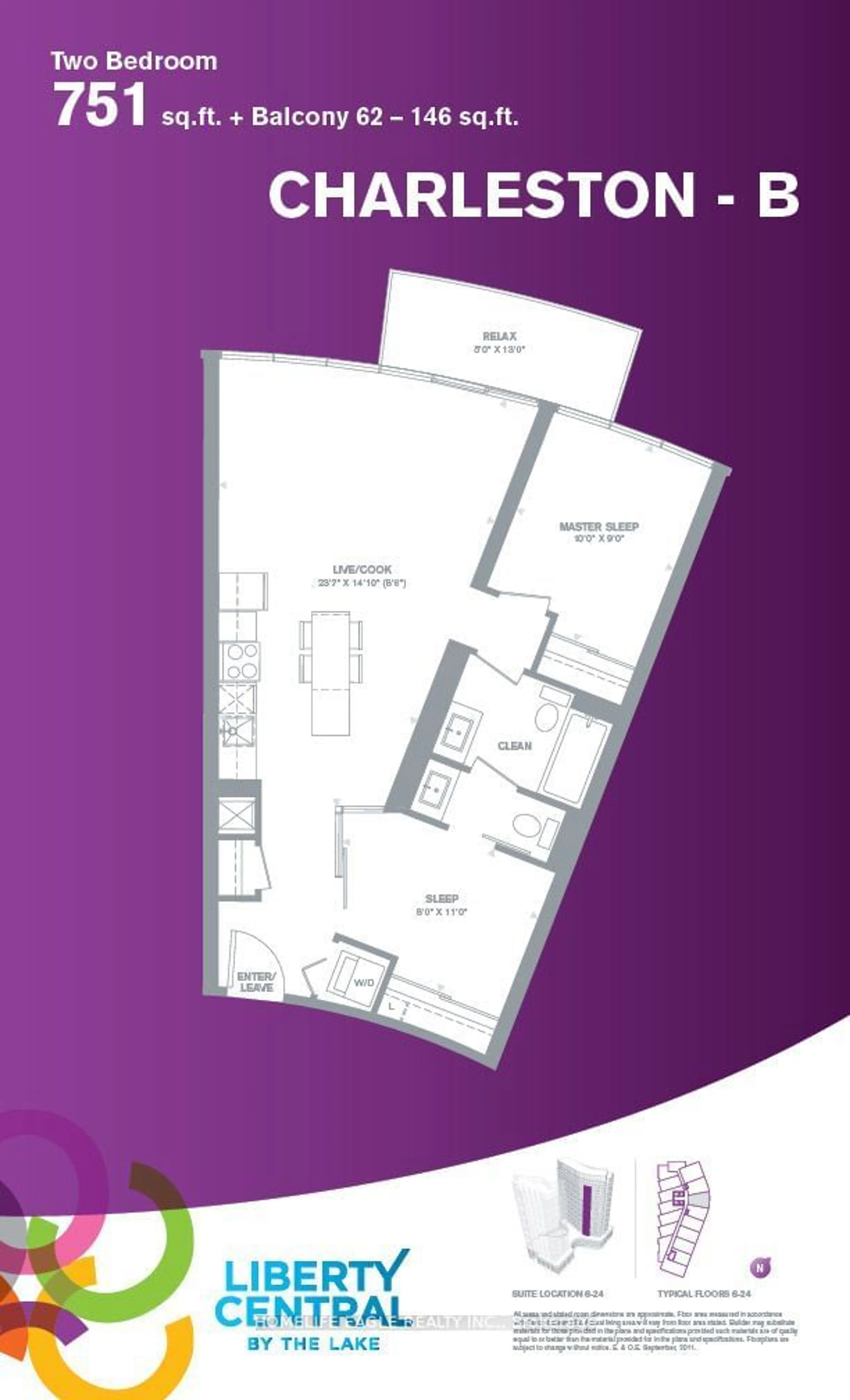 Floor plan for 51 East Liberty St #706, Toronto Ontario M6K 3P8