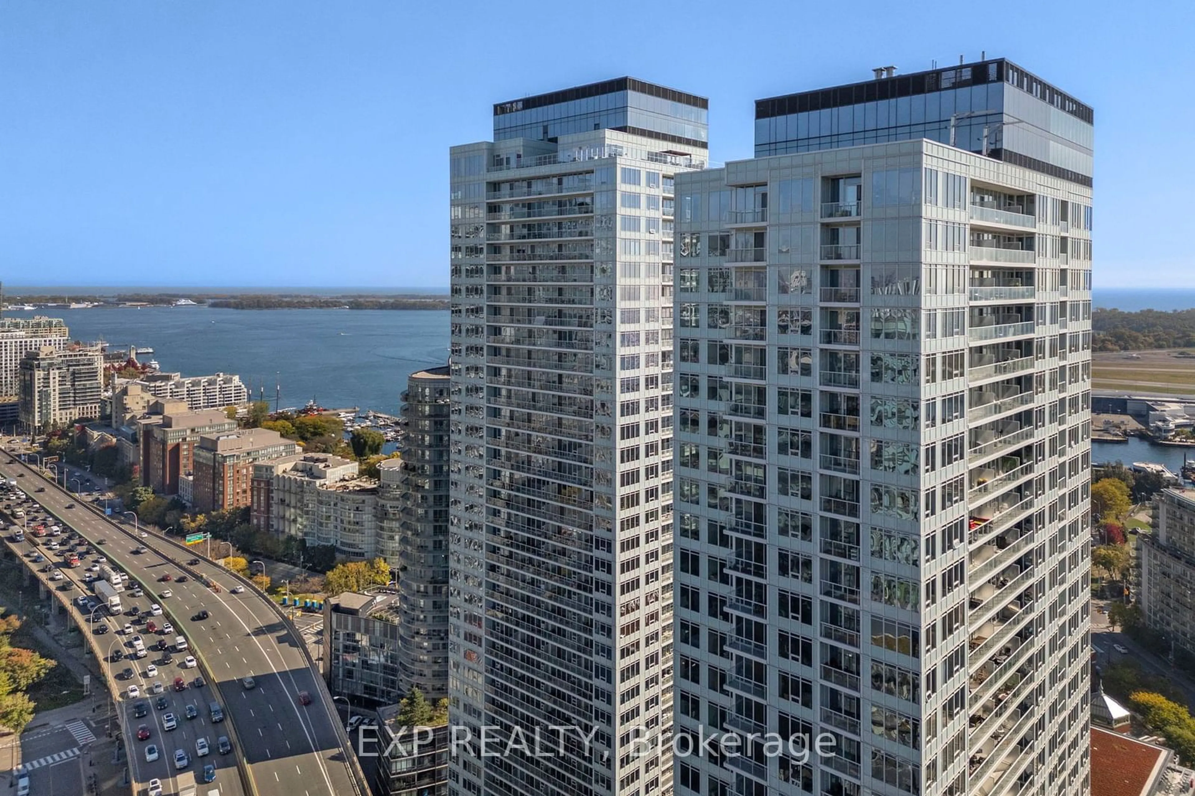 A pic from exterior of the house or condo, the view of city buildings for 19 Bathurst St #1115, Toronto Ontario M5V 0N2