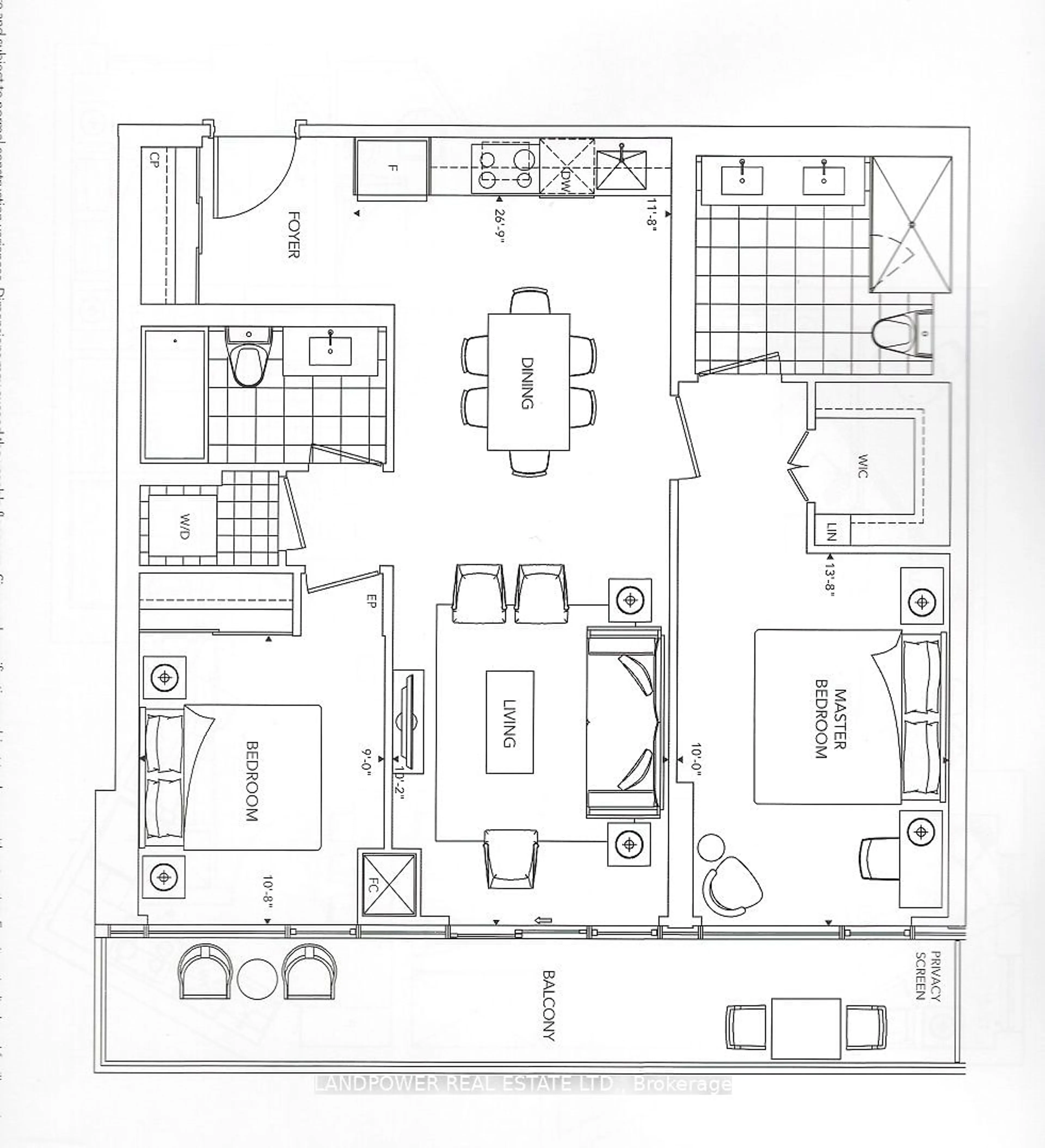 Floor plan for 25 Adra Grado Way #931, Toronto Ontario M2J 0H6