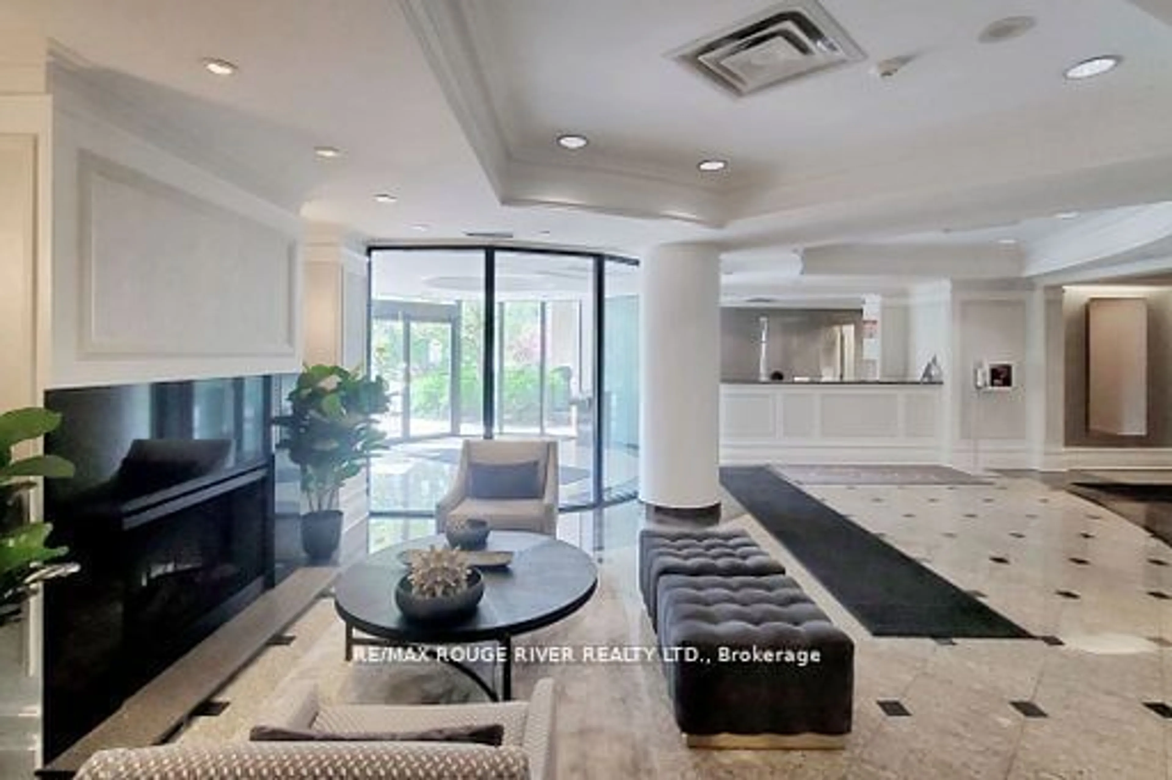 Indoor lobby, ceramic floors for 16 Dallimore Circ #T09, Toronto Ontario M3C 4C4