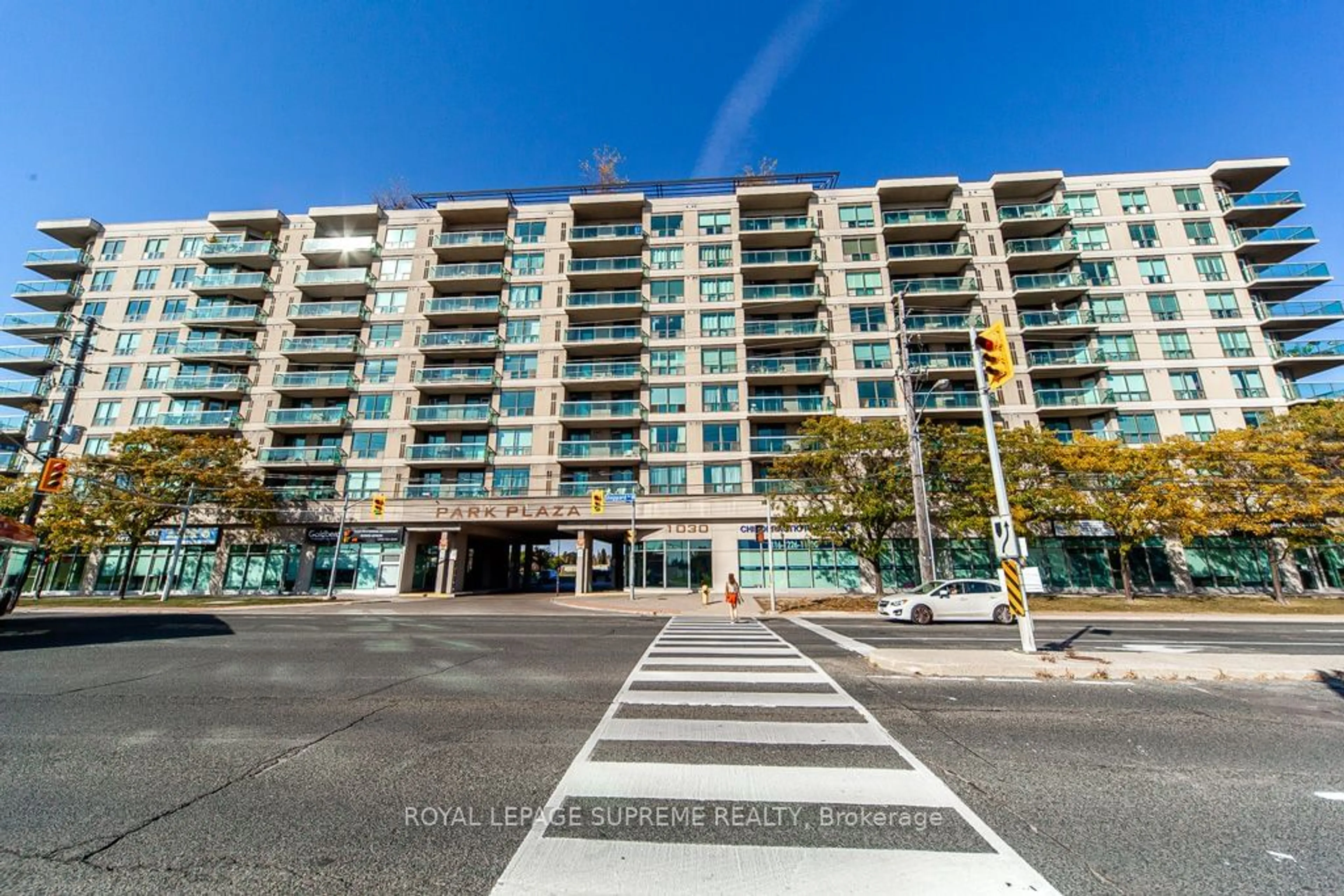 A pic from exterior of the house or condo, the front or back of building for 1030 Sheppard Ave #710, Toronto Ontario M3H 6C1