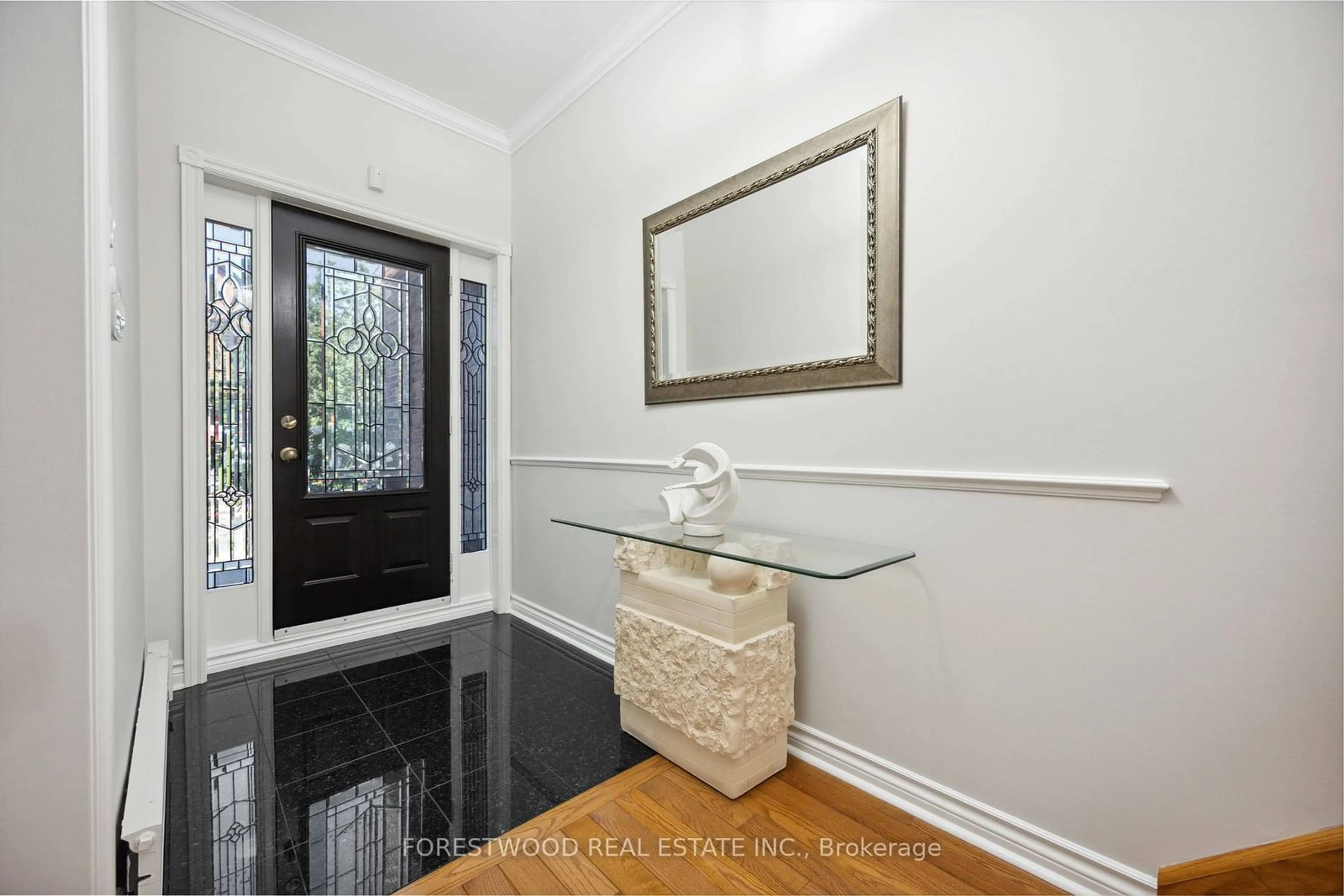 Indoor entryway, wood floors for 449 Brock Ave, Toronto Ontario M6H 3N7