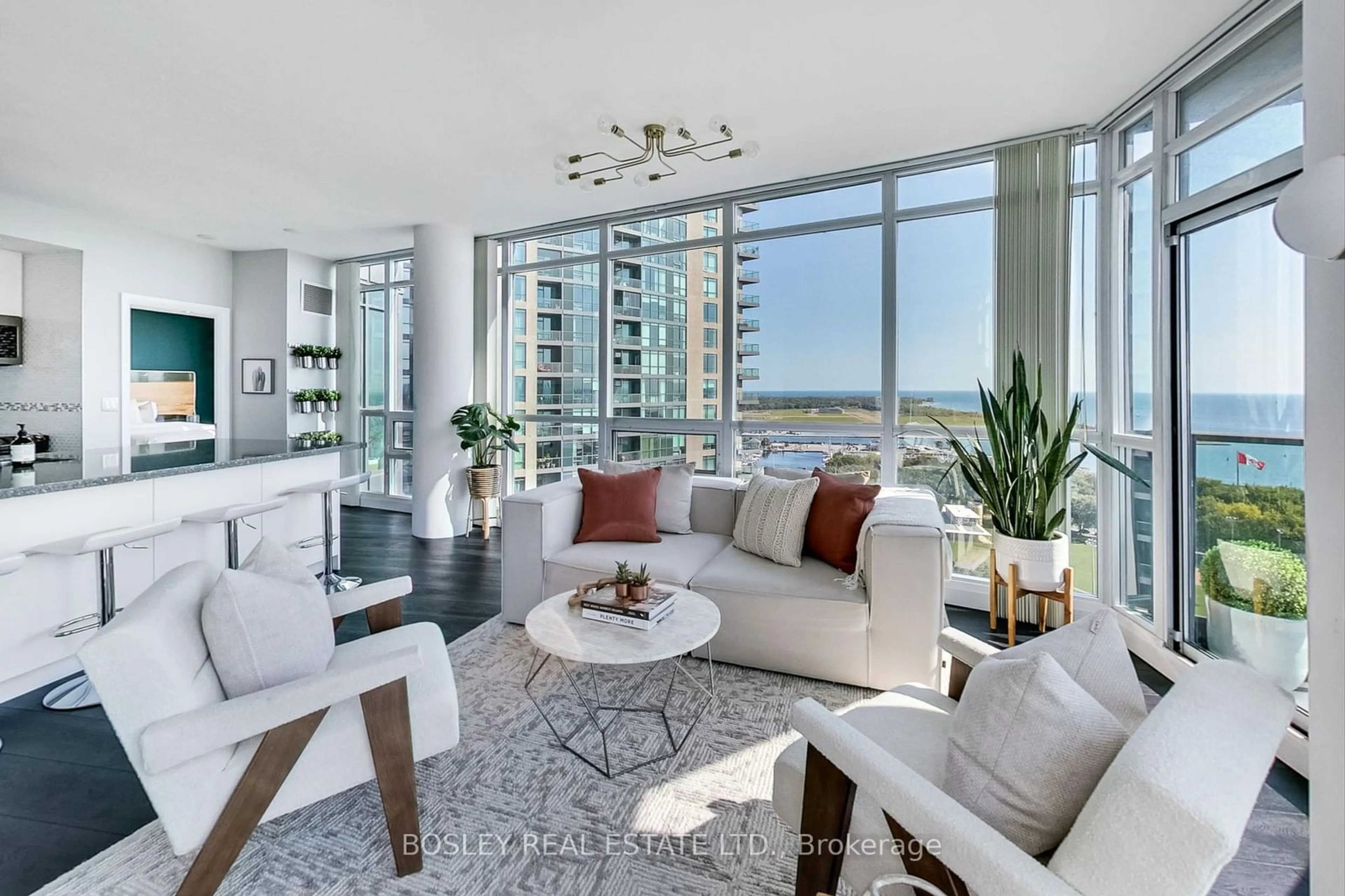 Living room, carpet floors for 231 Fort York Blvd #2403, Toronto Ontario M5V 1B2