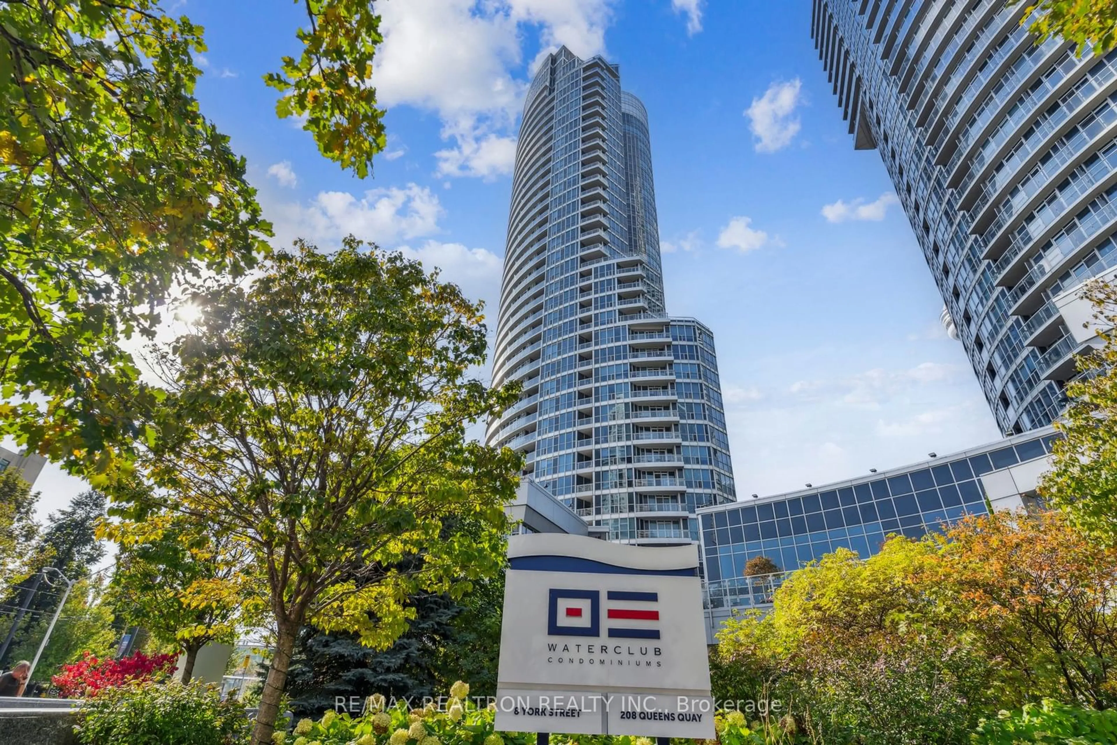 A pic from exterior of the house or condo, the view of city buildings for 208 Queens Quay #3008, Toronto Ontario M5J 2Y5