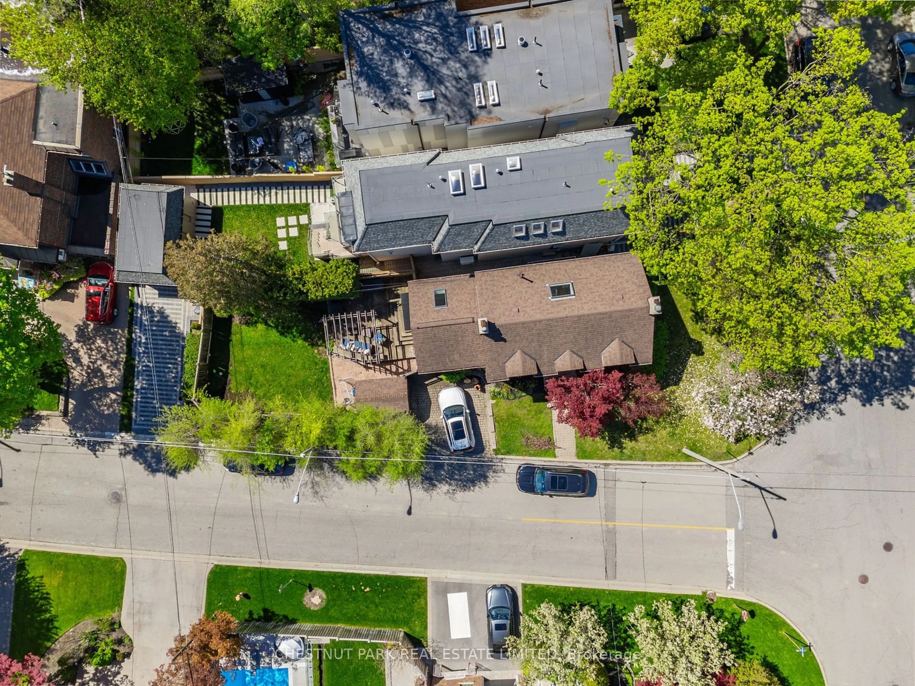 Frontside or backside of a home, the street view for 93 Hanna Rd, Toronto Ontario M4G 3N2