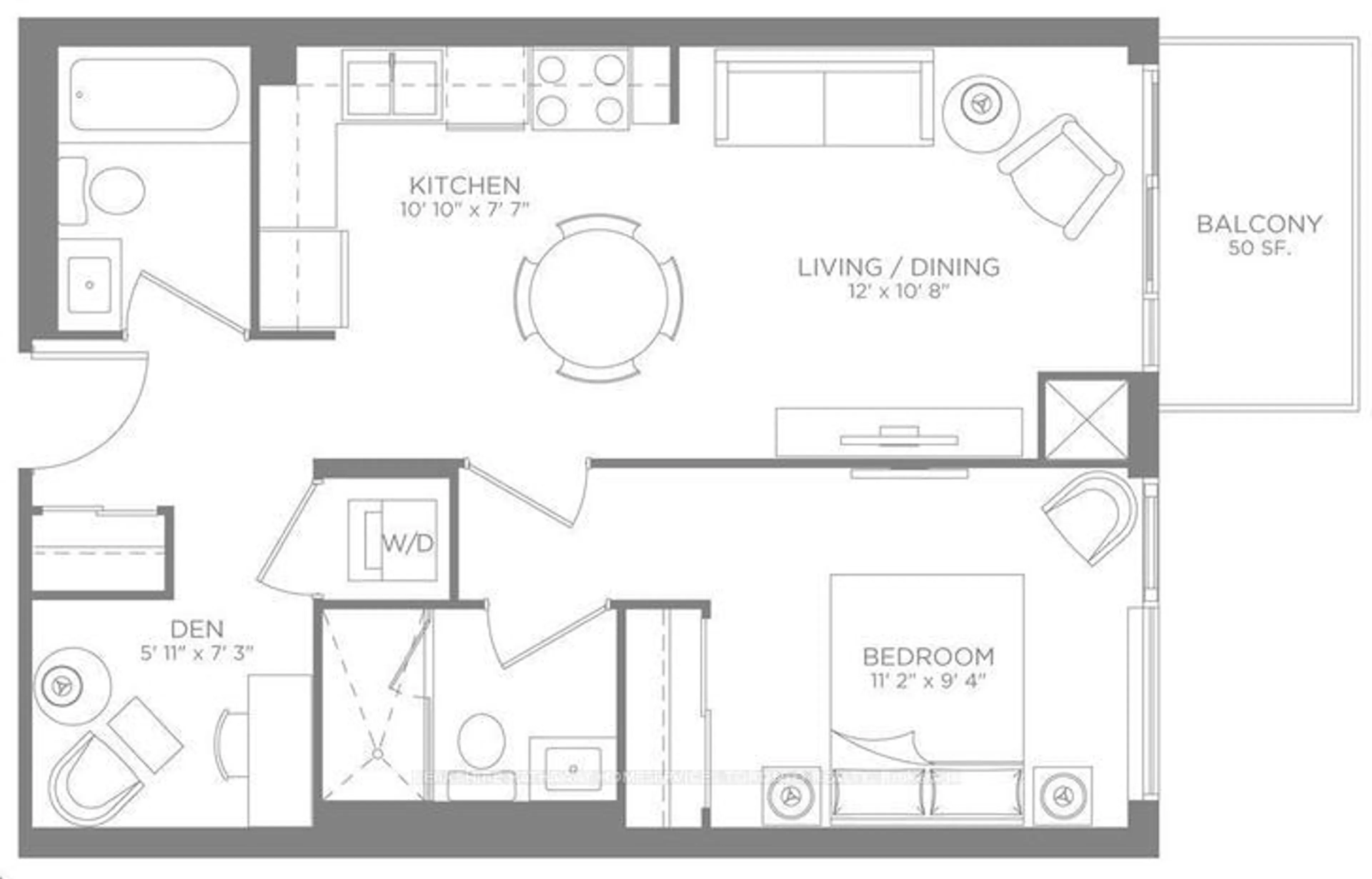 Floor plan for 68 Merton St #1002, Toronto Ontario M4S 1A1