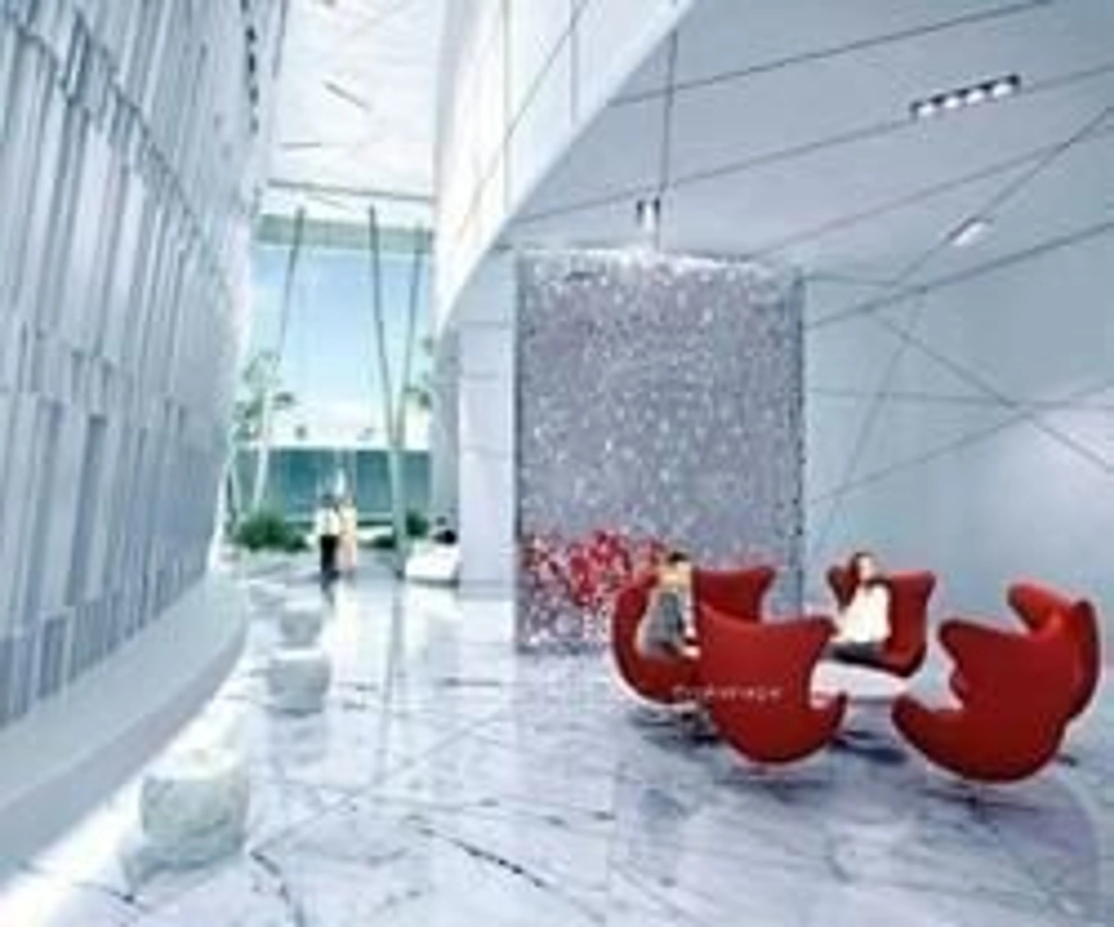 Indoor lobby, ceramic floors for 14 york St #1511, Toronto Ontario M5J 2Z2