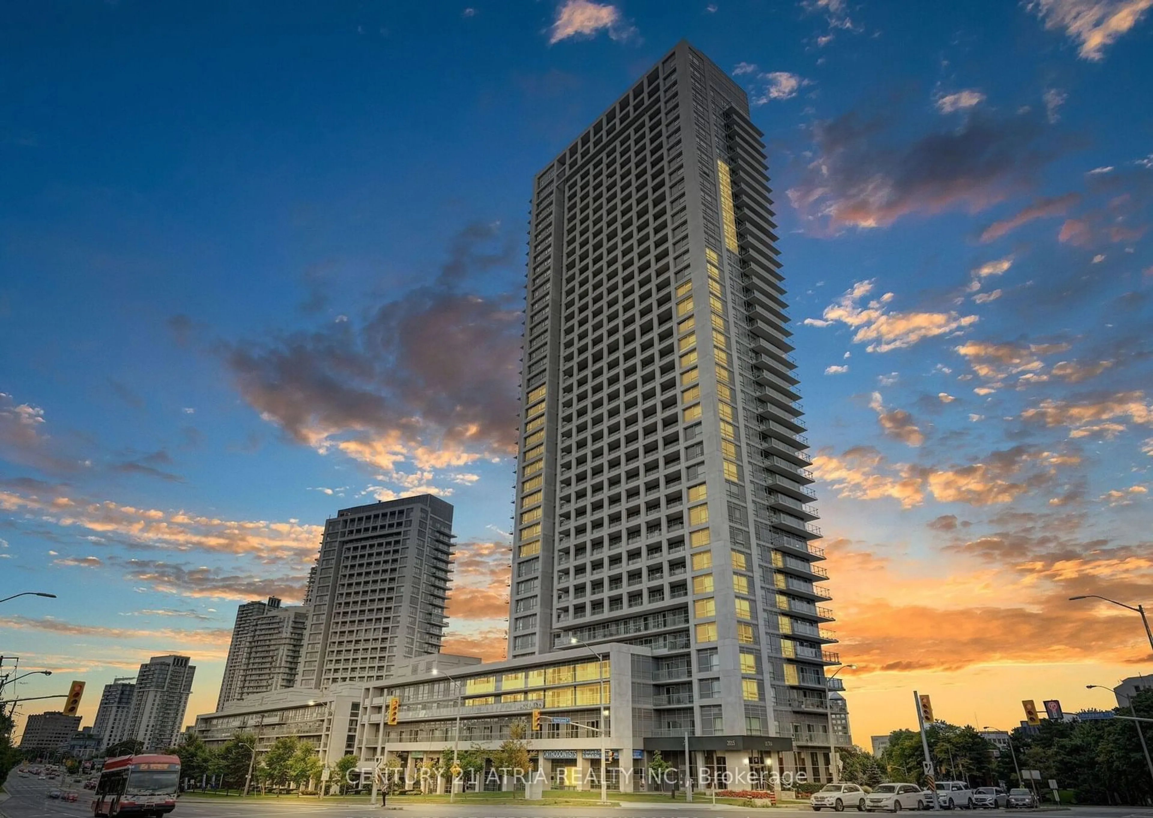 A pic from exterior of the house or condo, the view of city buildings for 2015 Sheppard Ave #1908, Toronto Ontario M2J 0B3