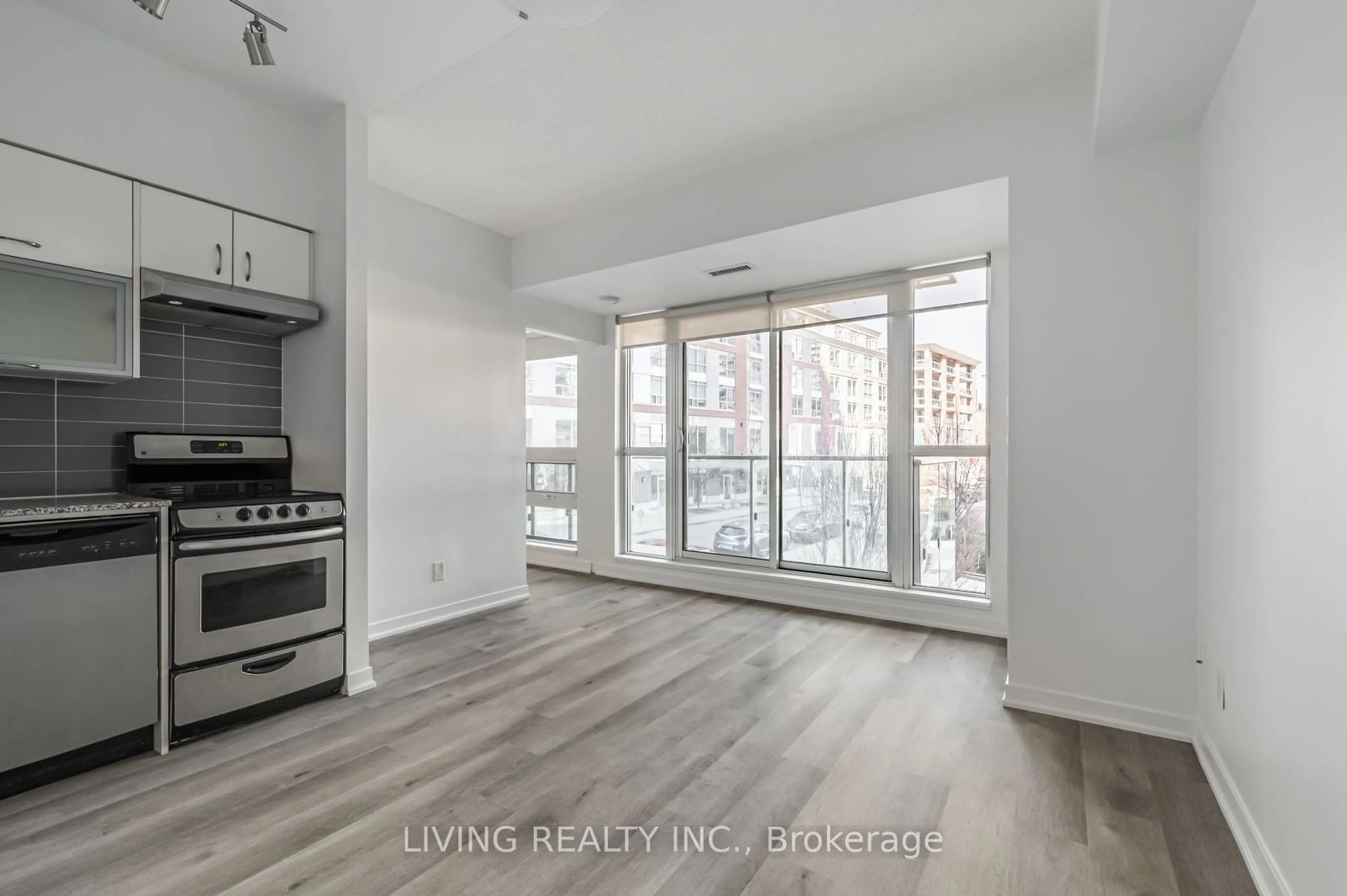 Open concept kitchen for 69 Lynn Williams St #212, Toronto Ontario M6K 3R7