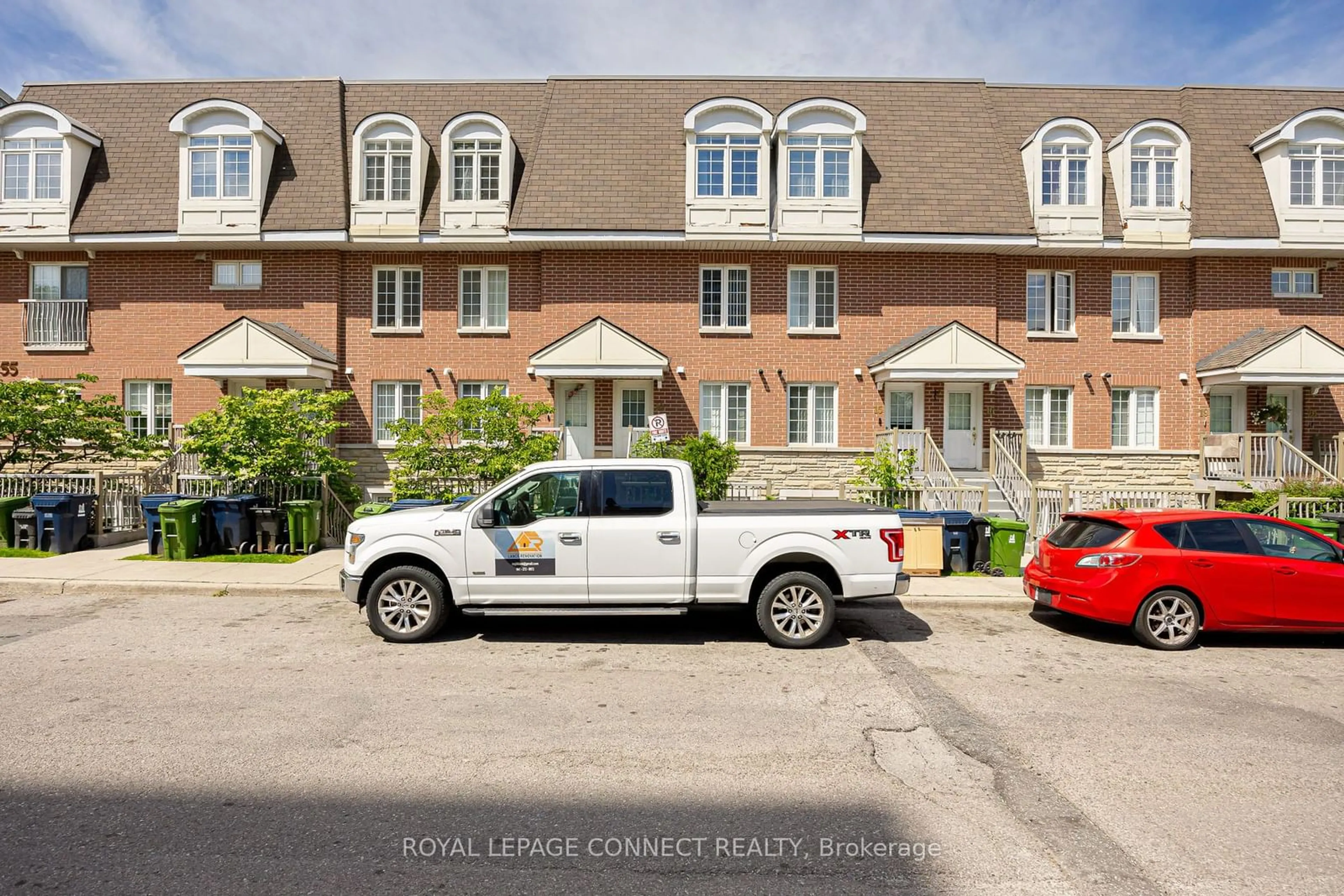 A pic from exterior of the house or condo, the street view for 55 Cedarcroft Blvd #9, Toronto Ontario M2R 3Y1