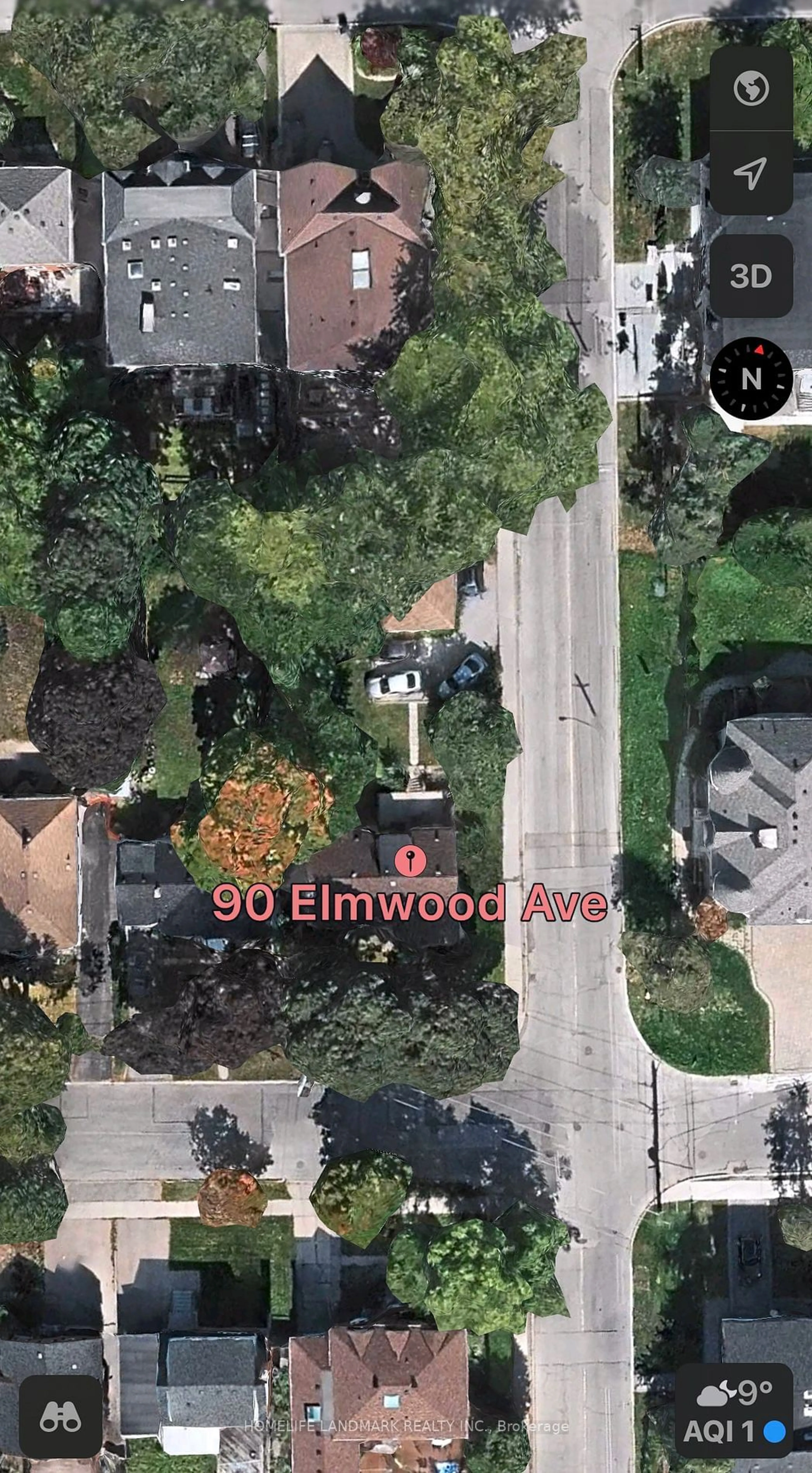 A pic from exterior of the house or condo, the street view for 90 Elmwood Ave, Toronto Ontario M2N 3L9