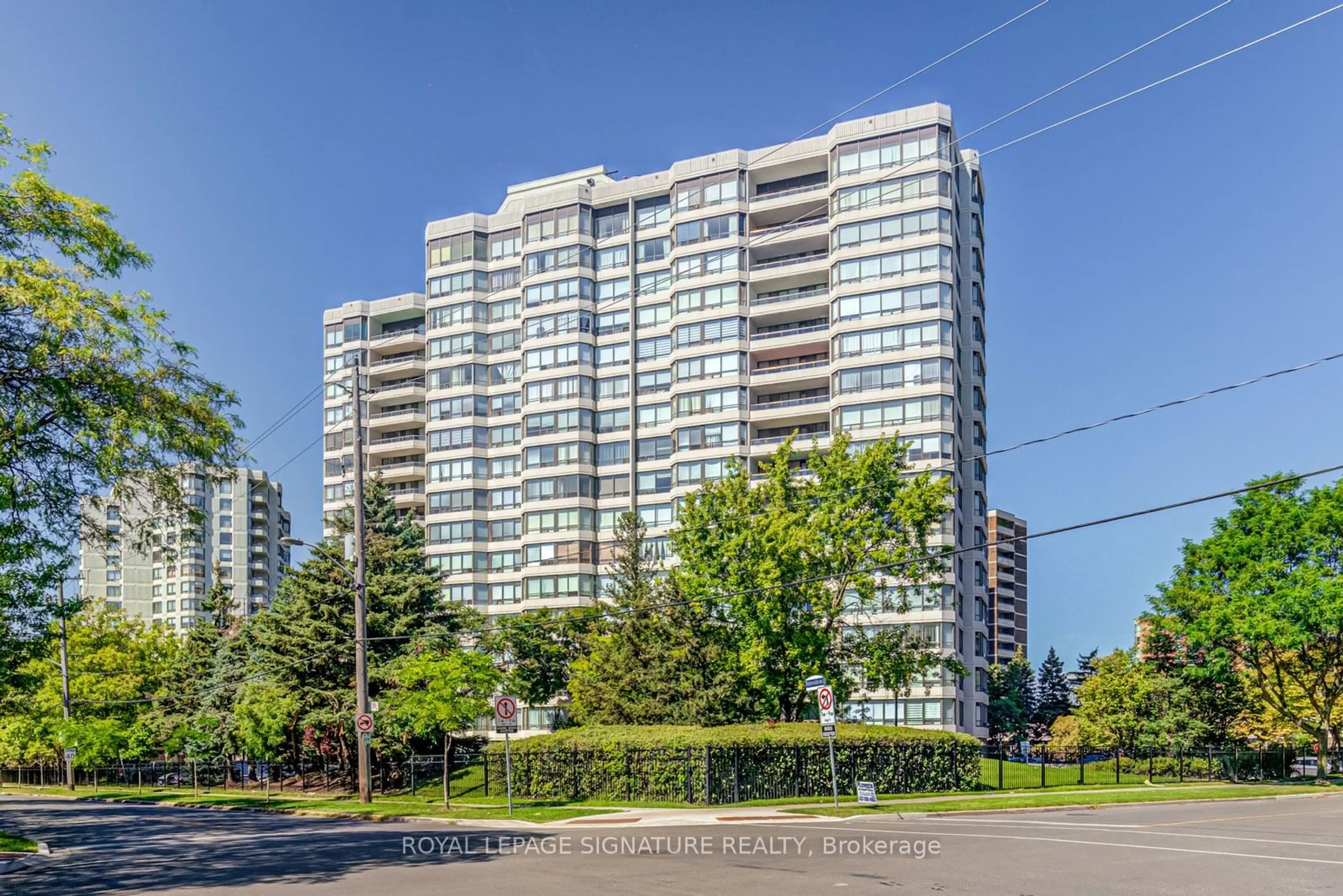 A pic from exterior of the house or condo, the front or back of building for 1101 Steeles Ave #1201, Toronto Ontario M2R 3W5