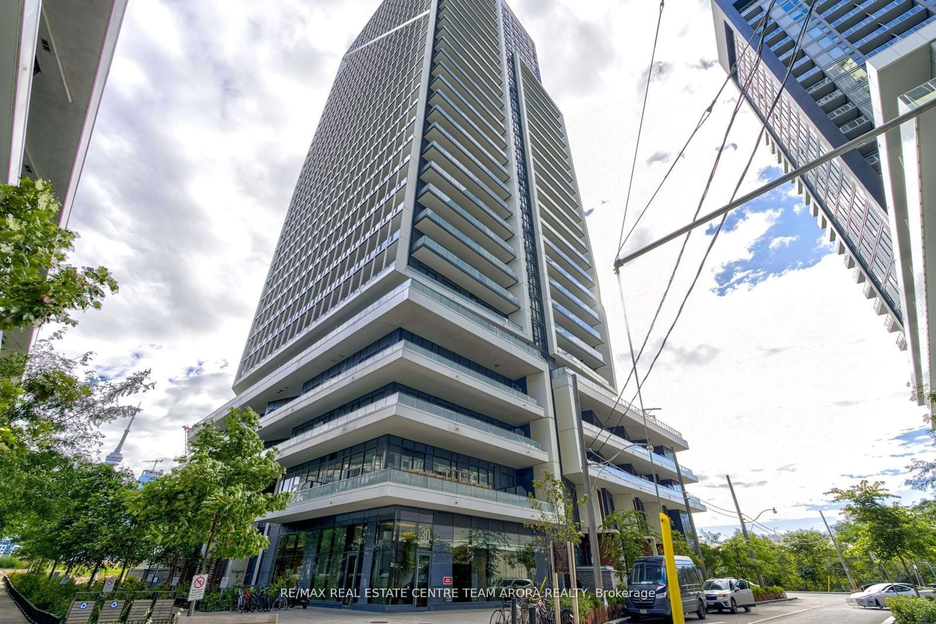 A pic from exterior of the house or condo, the street view for 30 Ordnance St #1505, Toronto Ontario M6K 0C8