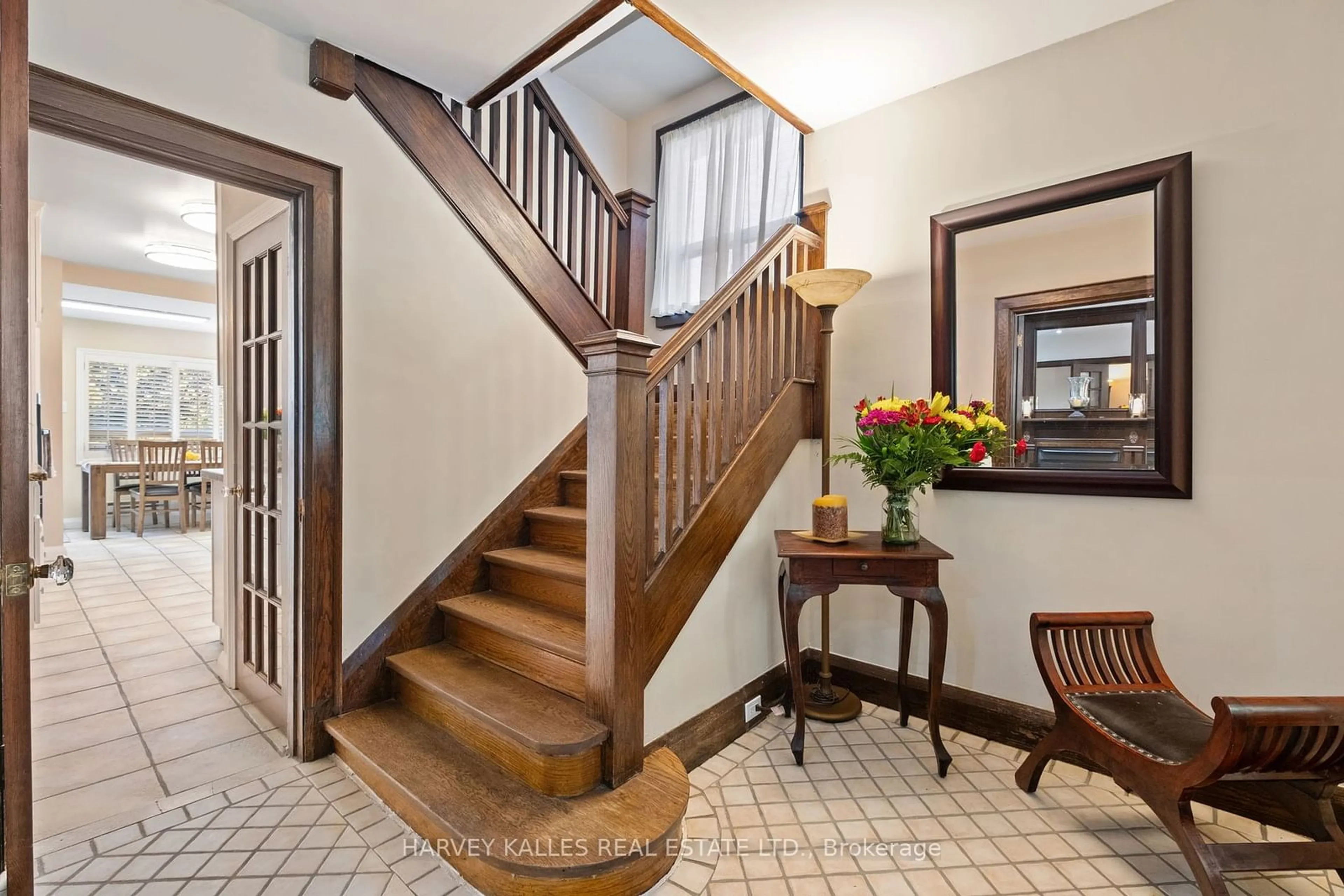 Indoor foyer, wood floors for 51 Glenholme Ave, Toronto Ontario M6H 3A8