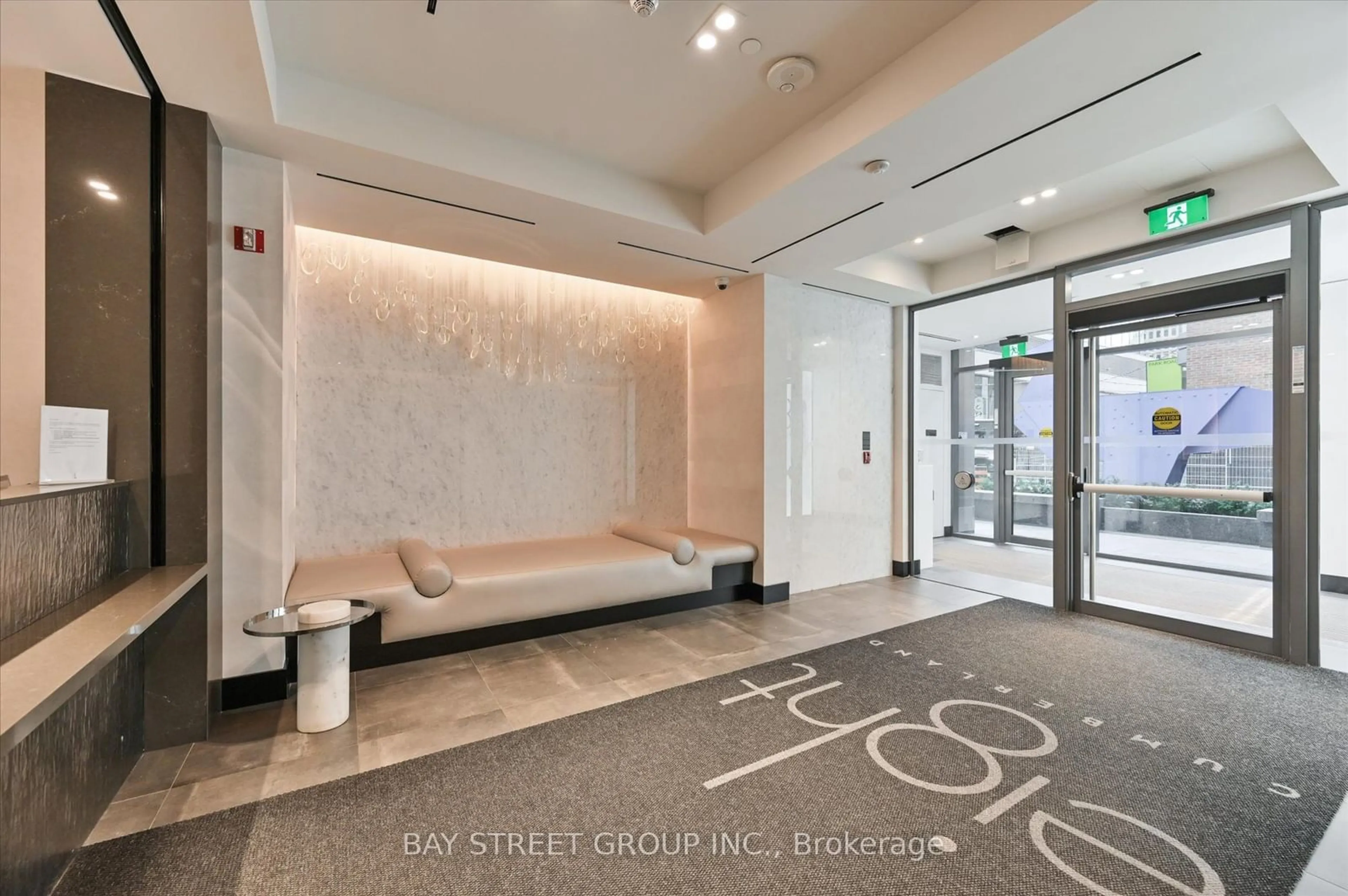 Indoor lobby, ceramic floors for 8 Cumberland St #4902, Toronto Ontario M4W 0B6