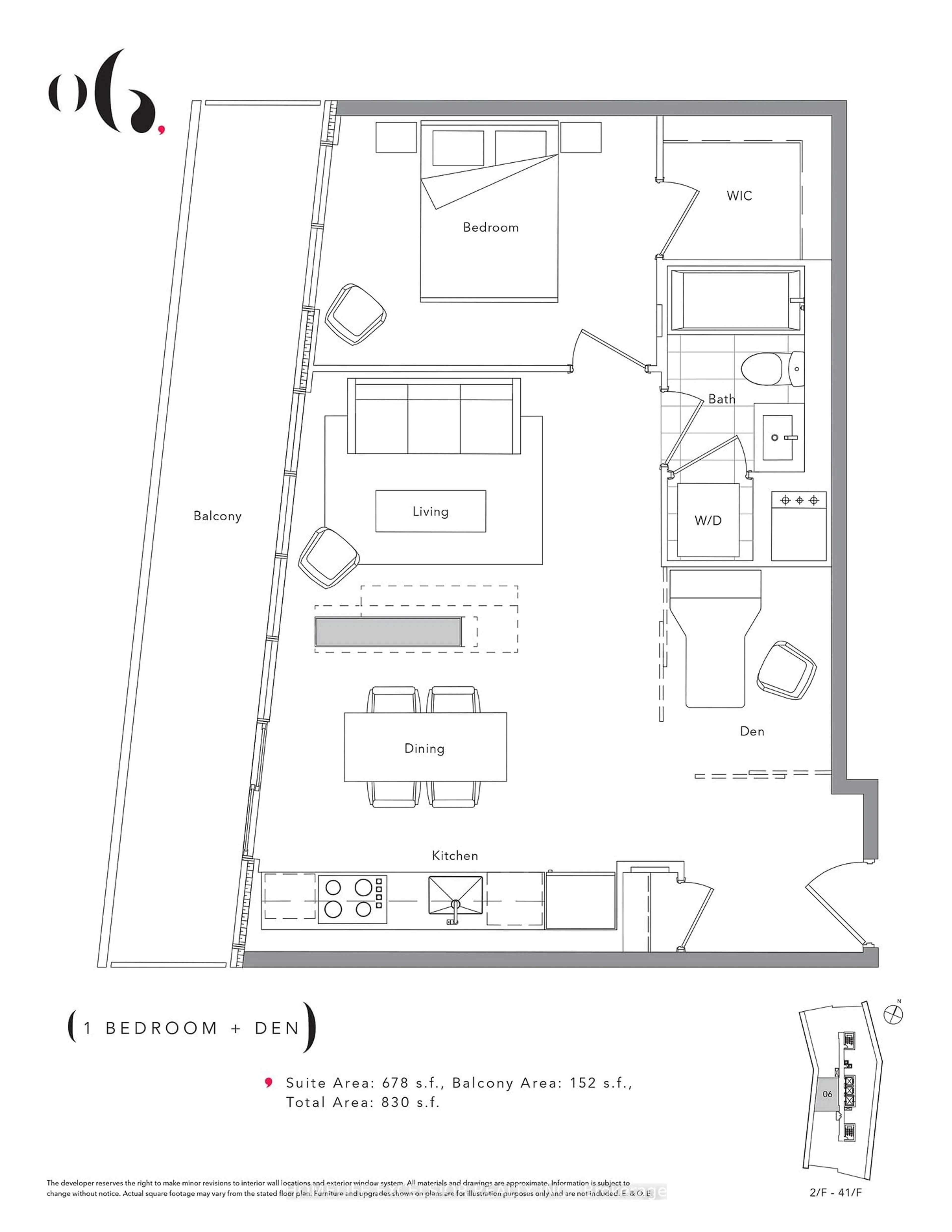 Floor plan for 117 McMahon Dr #806, Toronto Ontario M2K 0E4