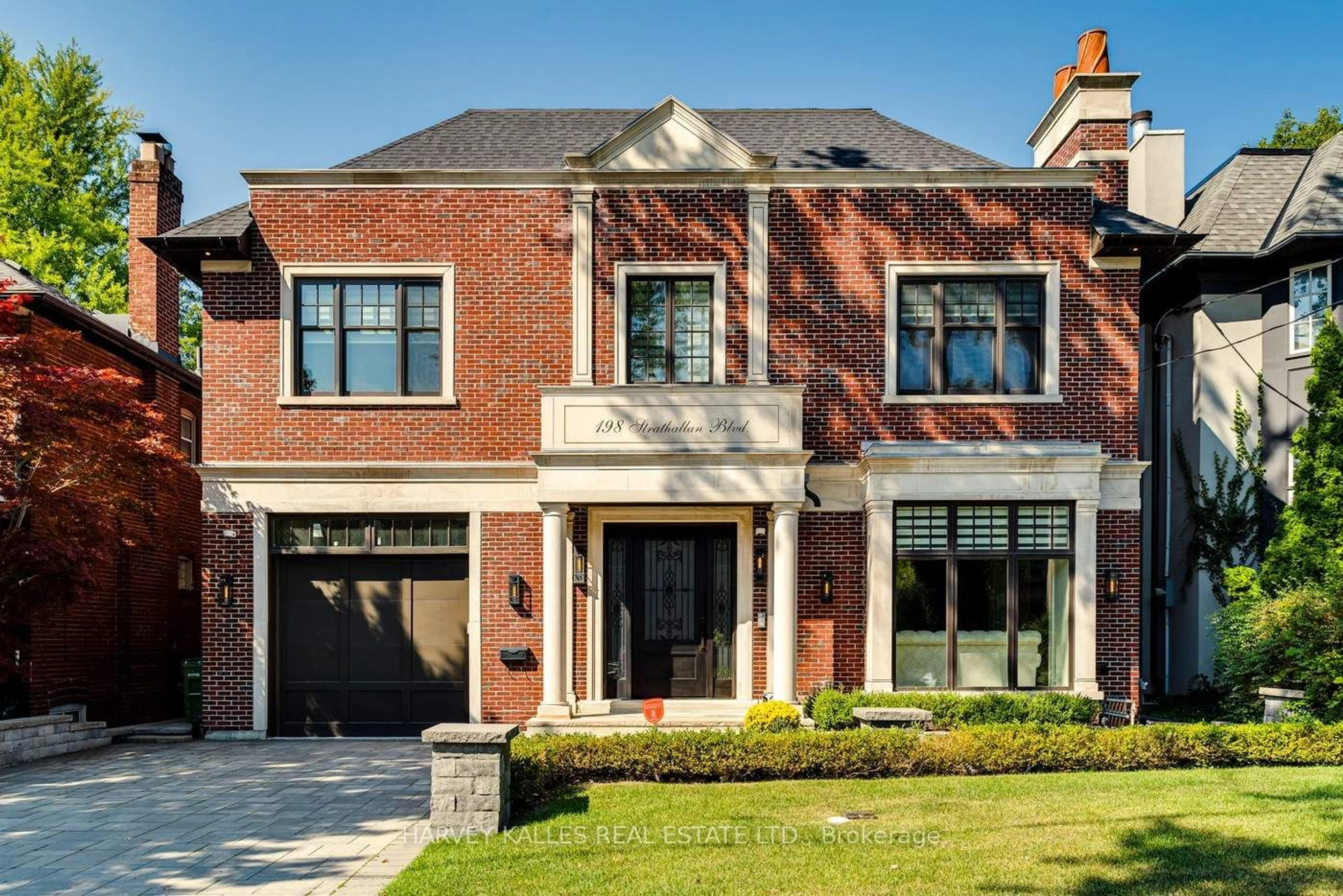 Home with brick exterior material for 198 Strathallan Blvd, Toronto Ontario M5N 1T1