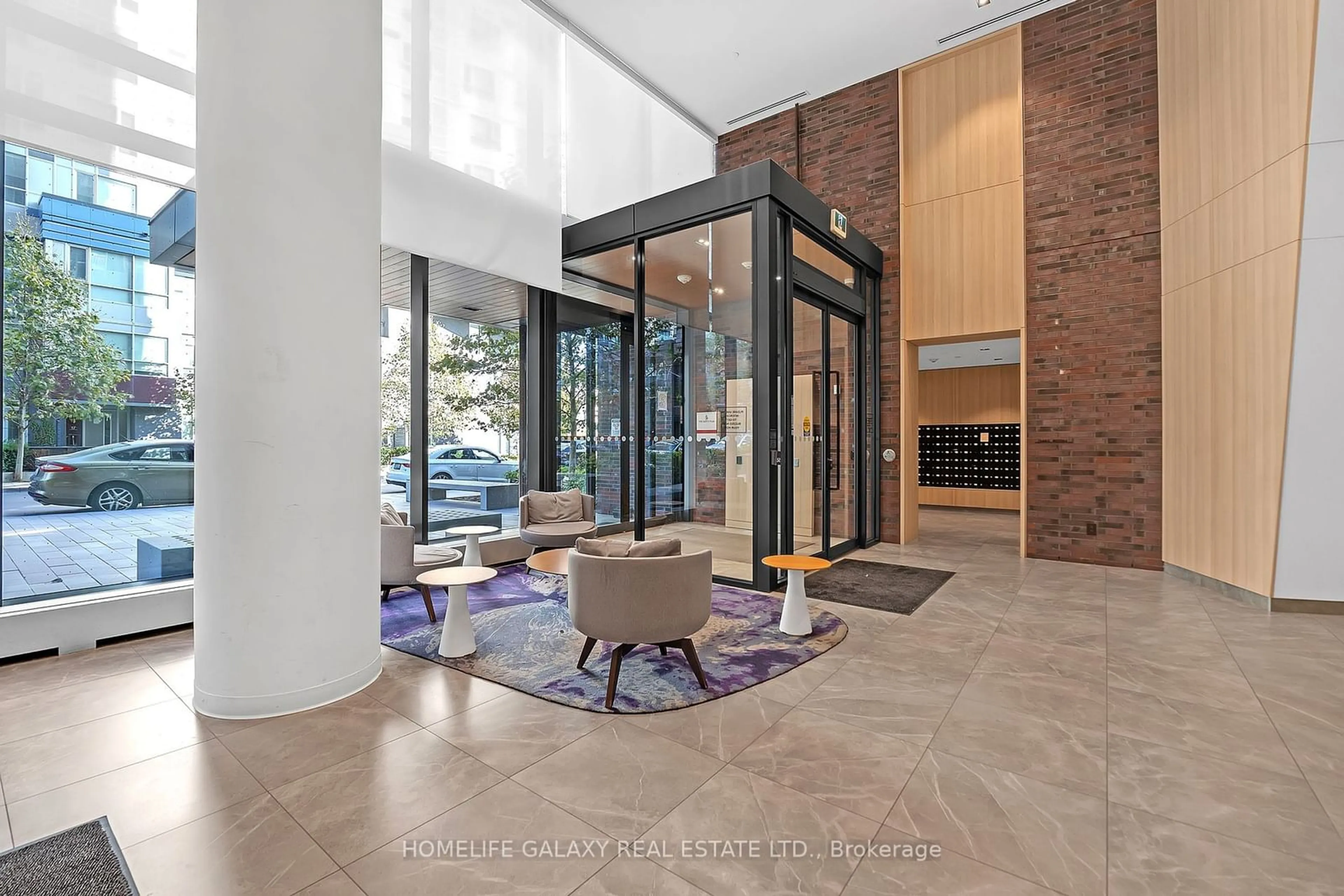 Indoor lobby, ceramic floors for 20 Tubman Ave #607, Toronto Ontario M5A 0M8