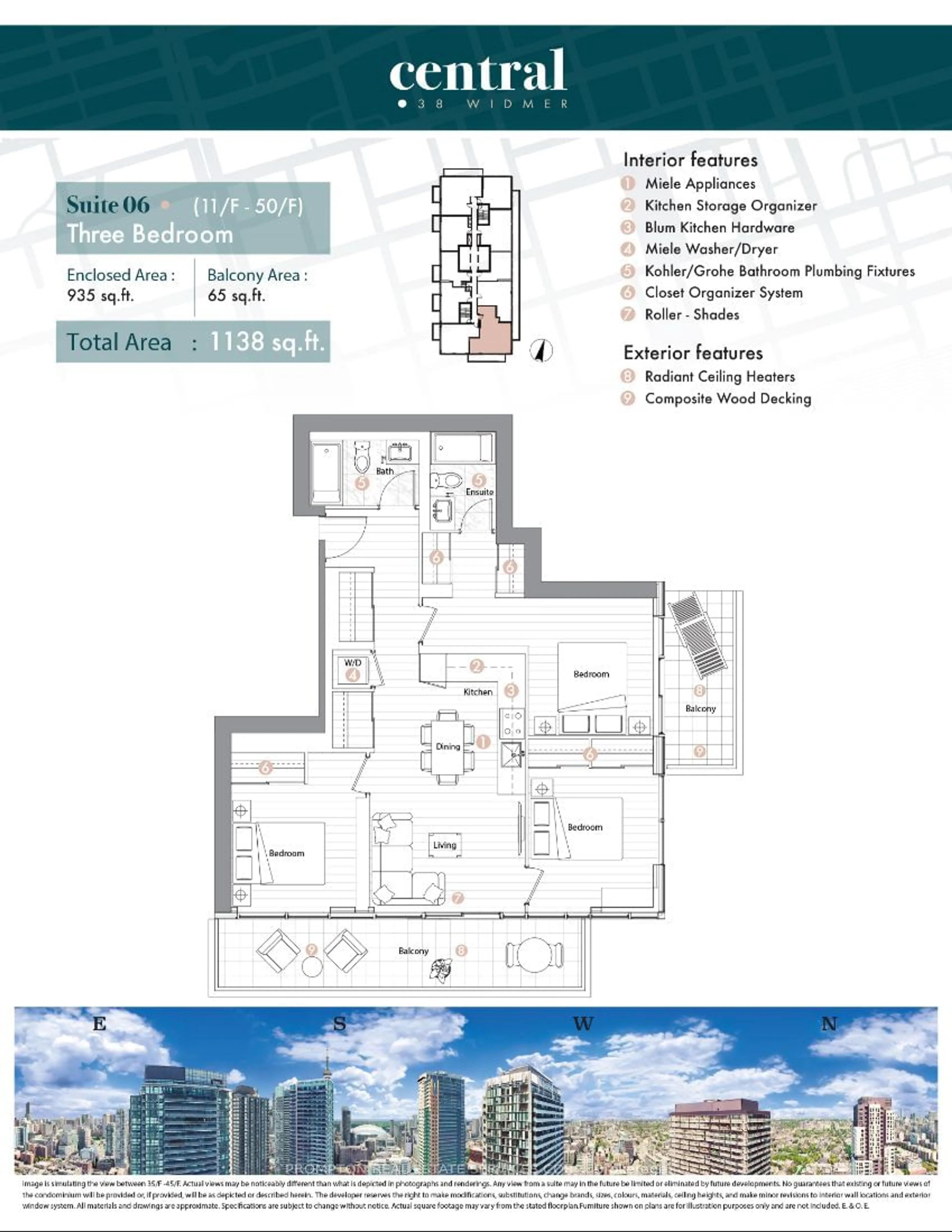 Floor plan for 38 Widmer St #4706, Toronto Ontario M5V 2E9