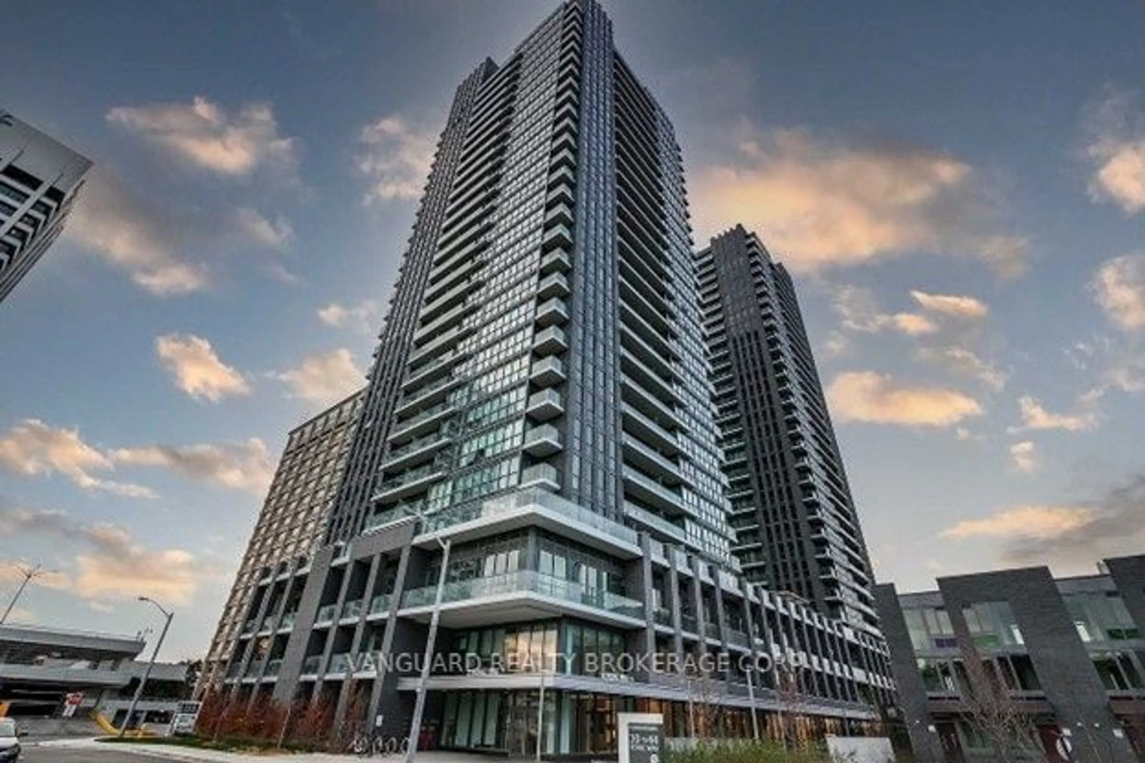 A pic from exterior of the house or condo, the front or back of building for 2 Sonic Way #2504, Toronto Ontario M3C 0P2