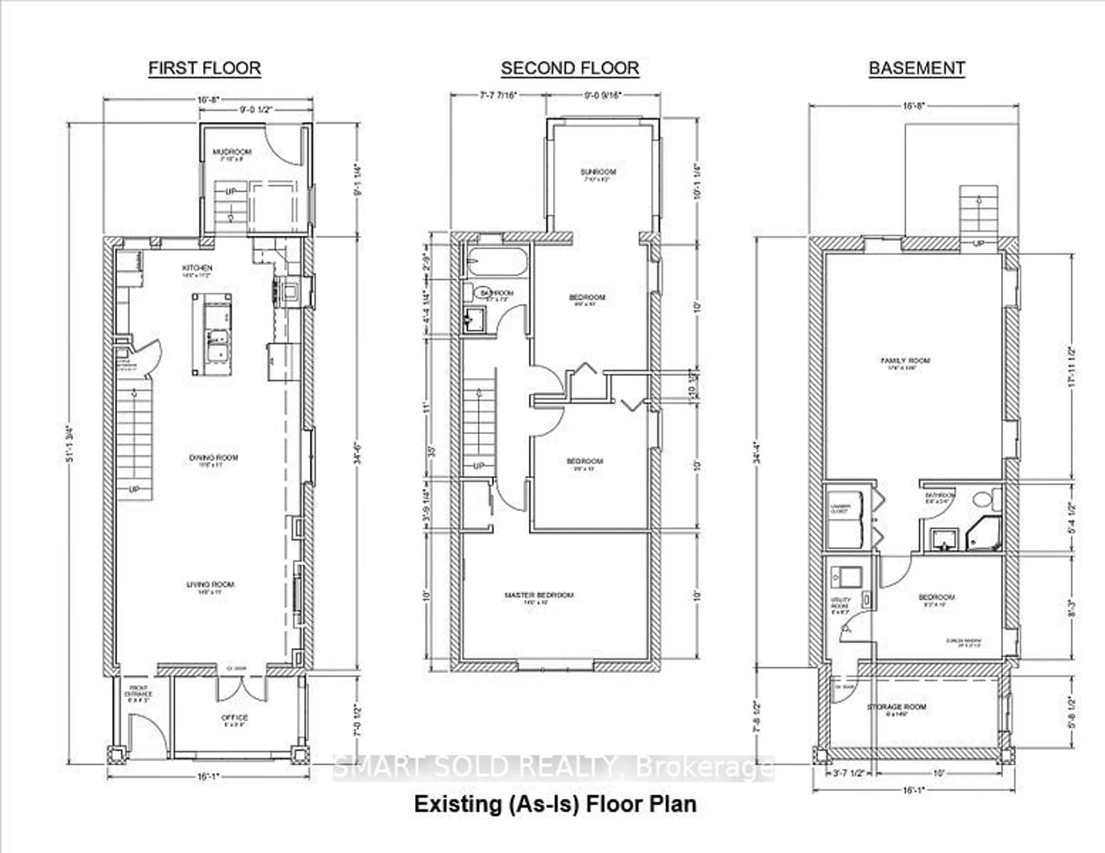 Floor plan for 295 Oakwood Ave, Toronto Ontario M6E 2V3