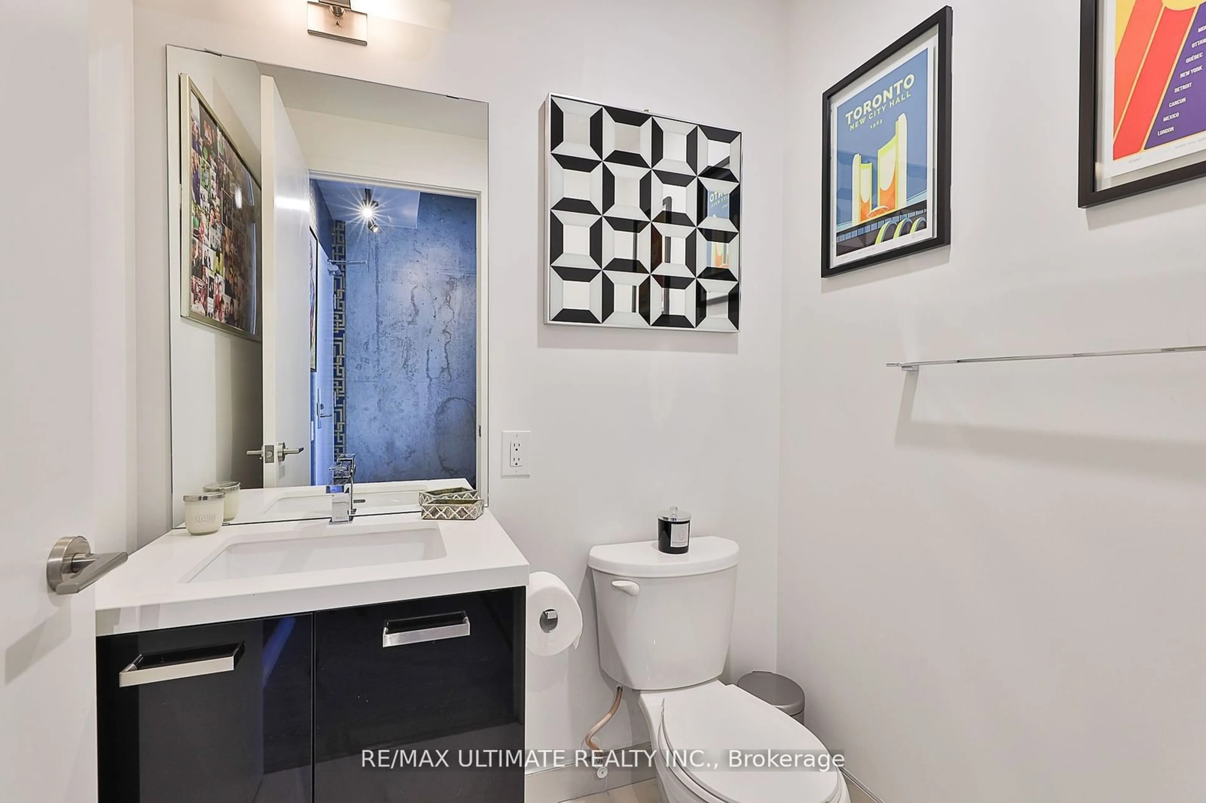 Bathroom, ceramic floors for 39 Brant St #Ph07, Toronto Ontario M5V 2L9