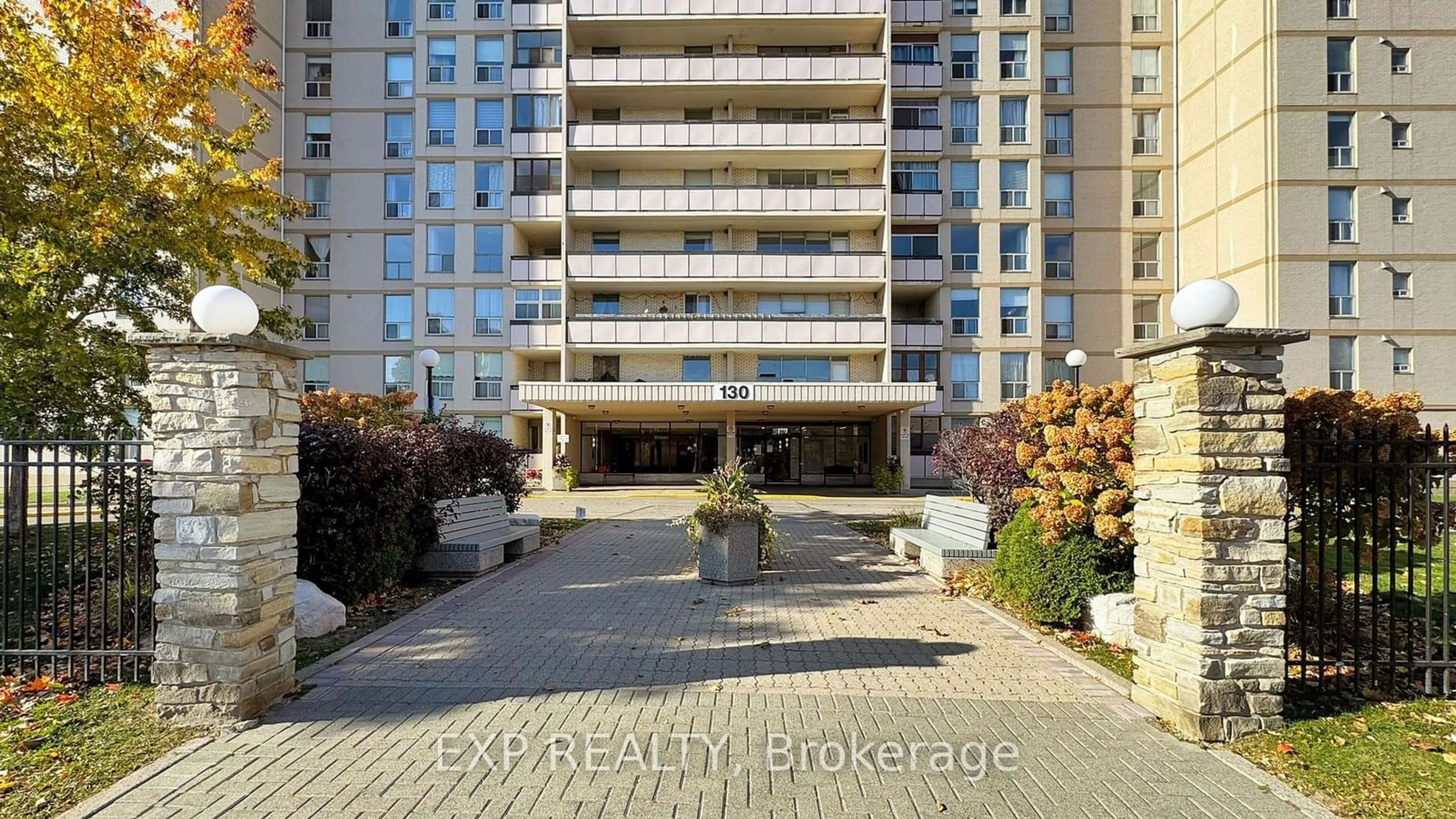 A pic from exterior of the house or condo, the street view for 130 Neptune Dr #906, Toronto Ontario M6A 1X5