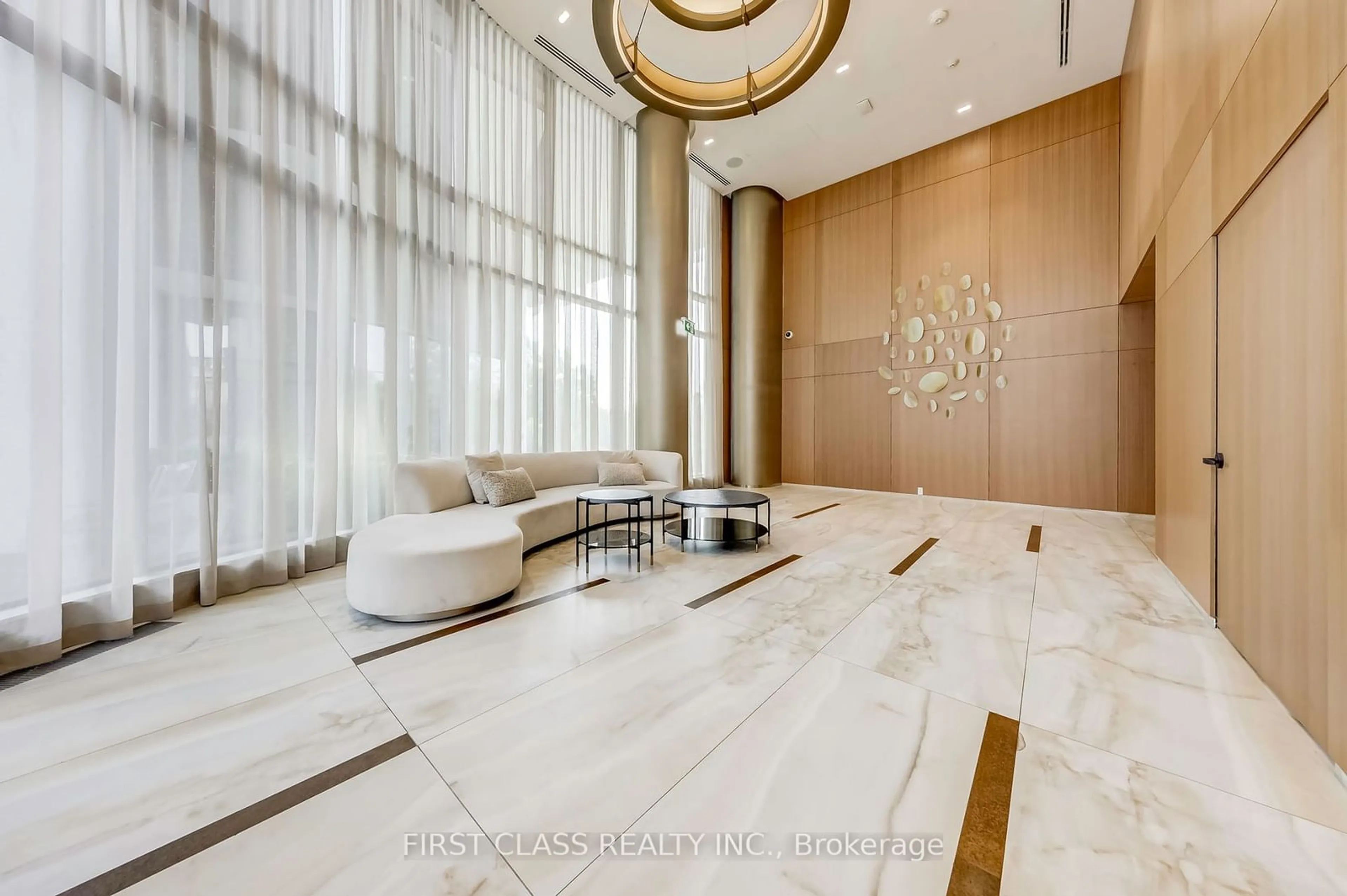 Indoor lobby, wood floors for 25 Adra Grado Way #520, Toronto Ontario M2J 0H6