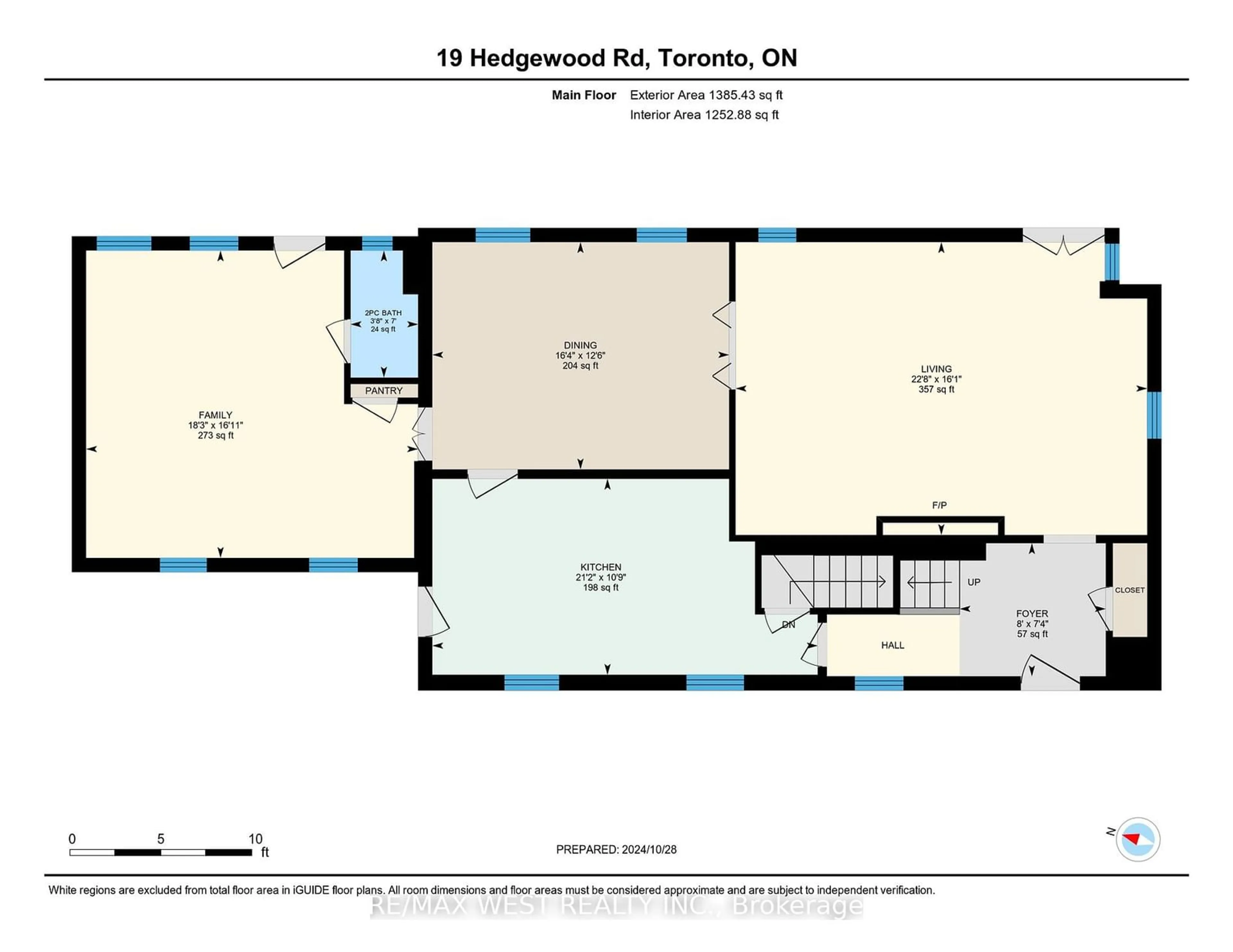 Floor plan for 19 Hedgewood Rd, Toronto Ontario M2L 1L4