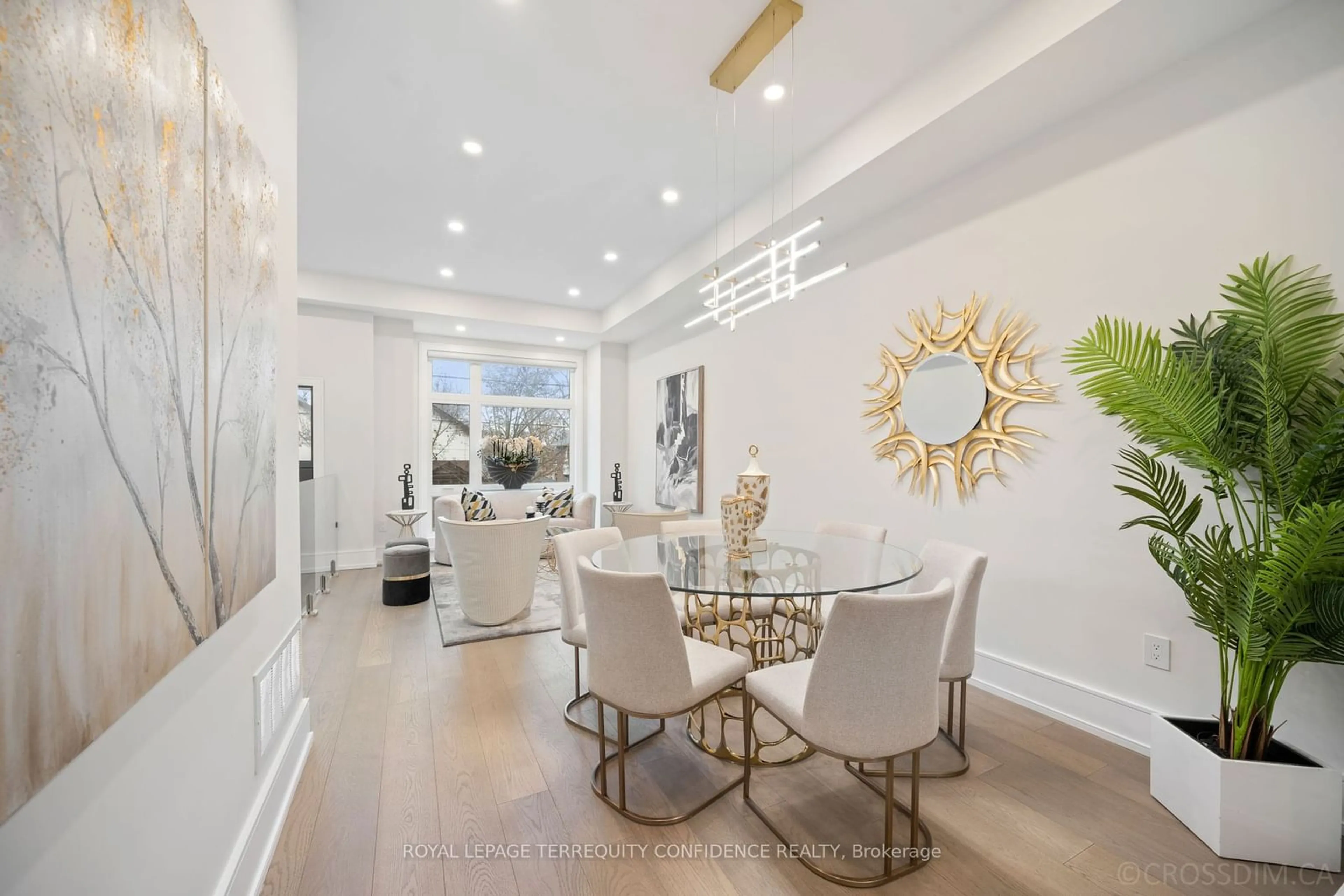 Dining room, wood floors for 32 Florence Ave, Toronto Ontario M2N 1E9