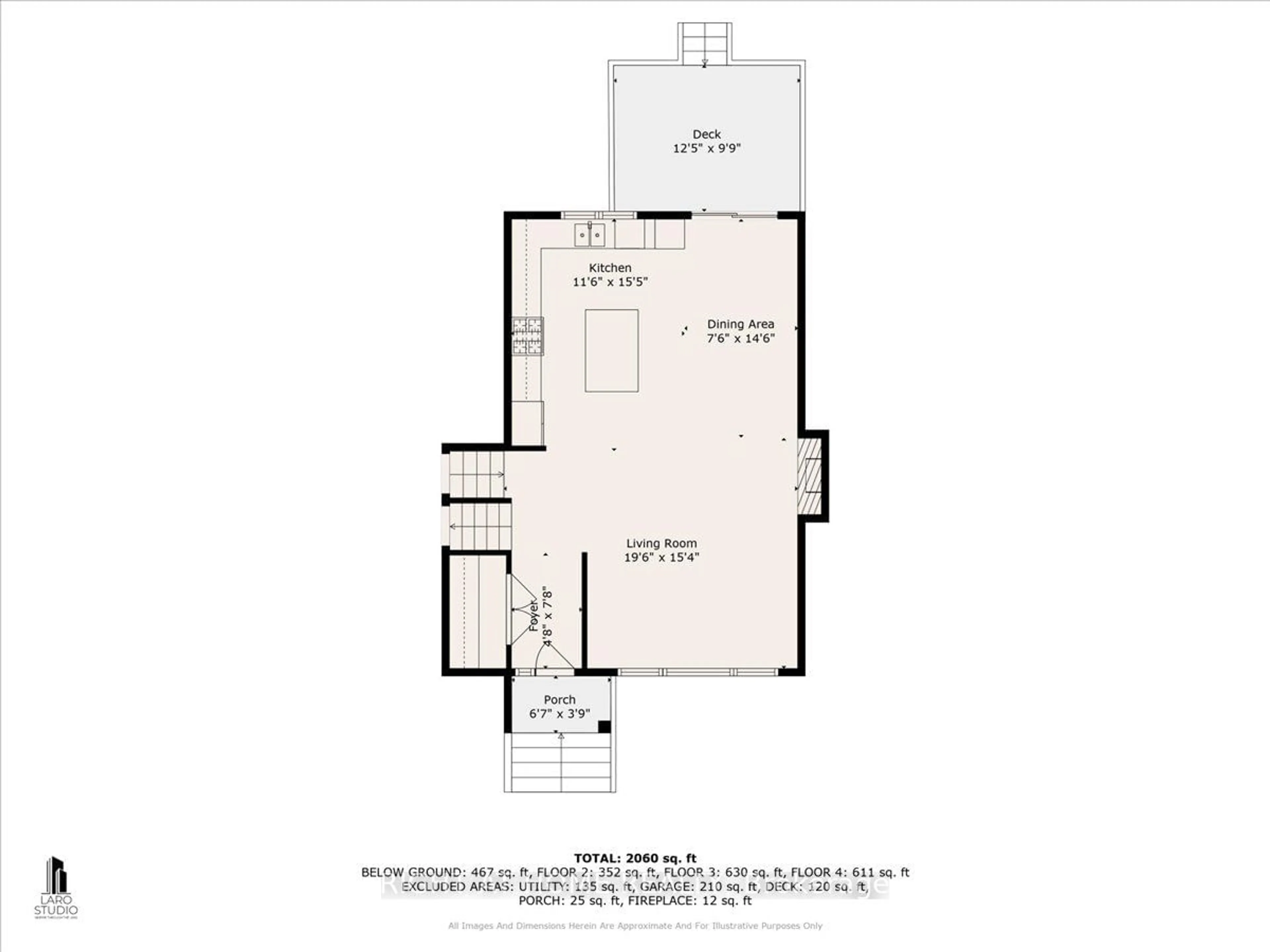 Floor plan for 42 Clifton Ave, Toronto Ontario M3H 4L1