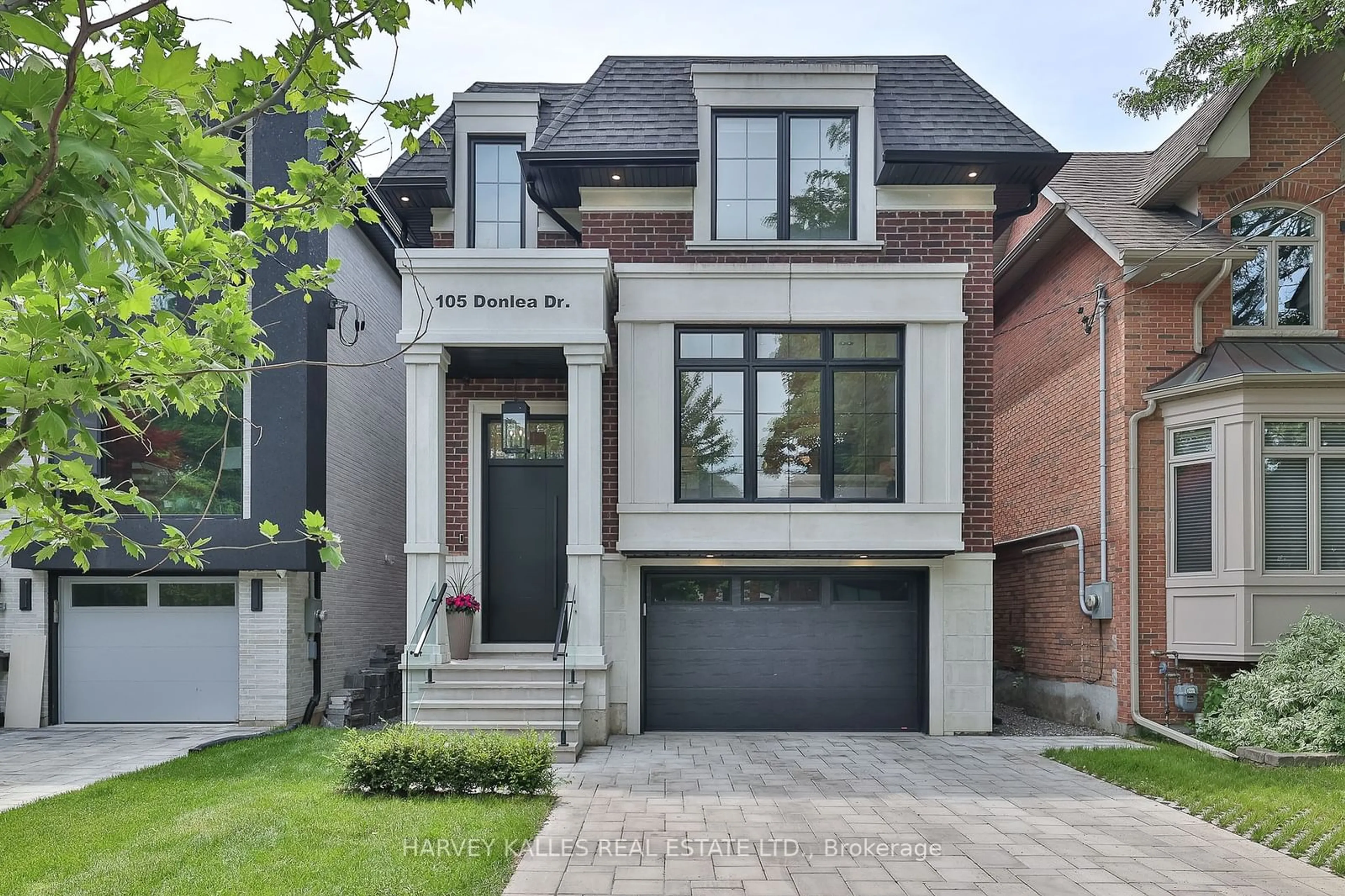 Home with brick exterior material for 105 Donlea Dr, Toronto Ontario M4G 2M6