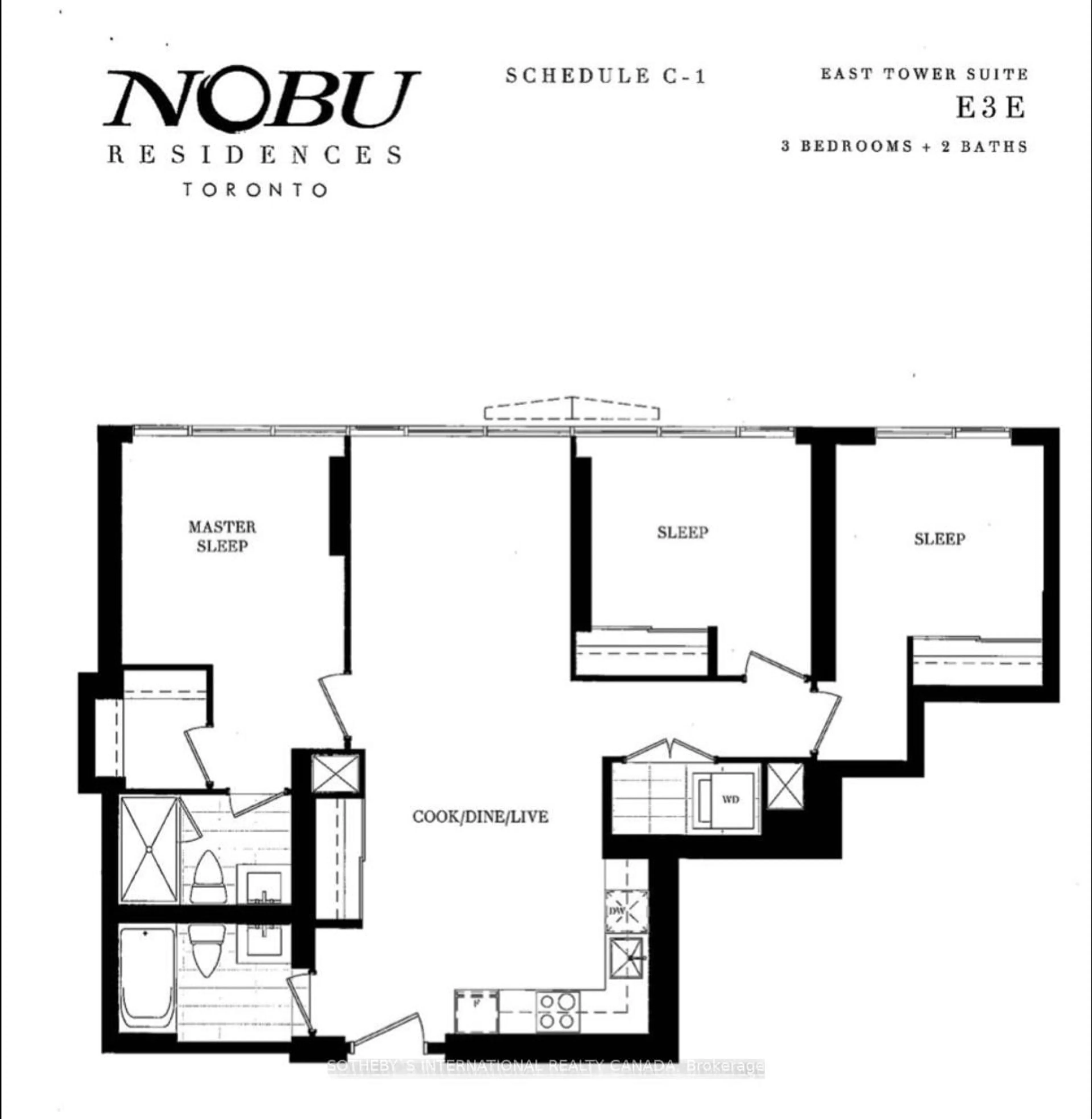 Floor plan for 15 Mercer St #3604, Toronto Ontario M5V 3C6