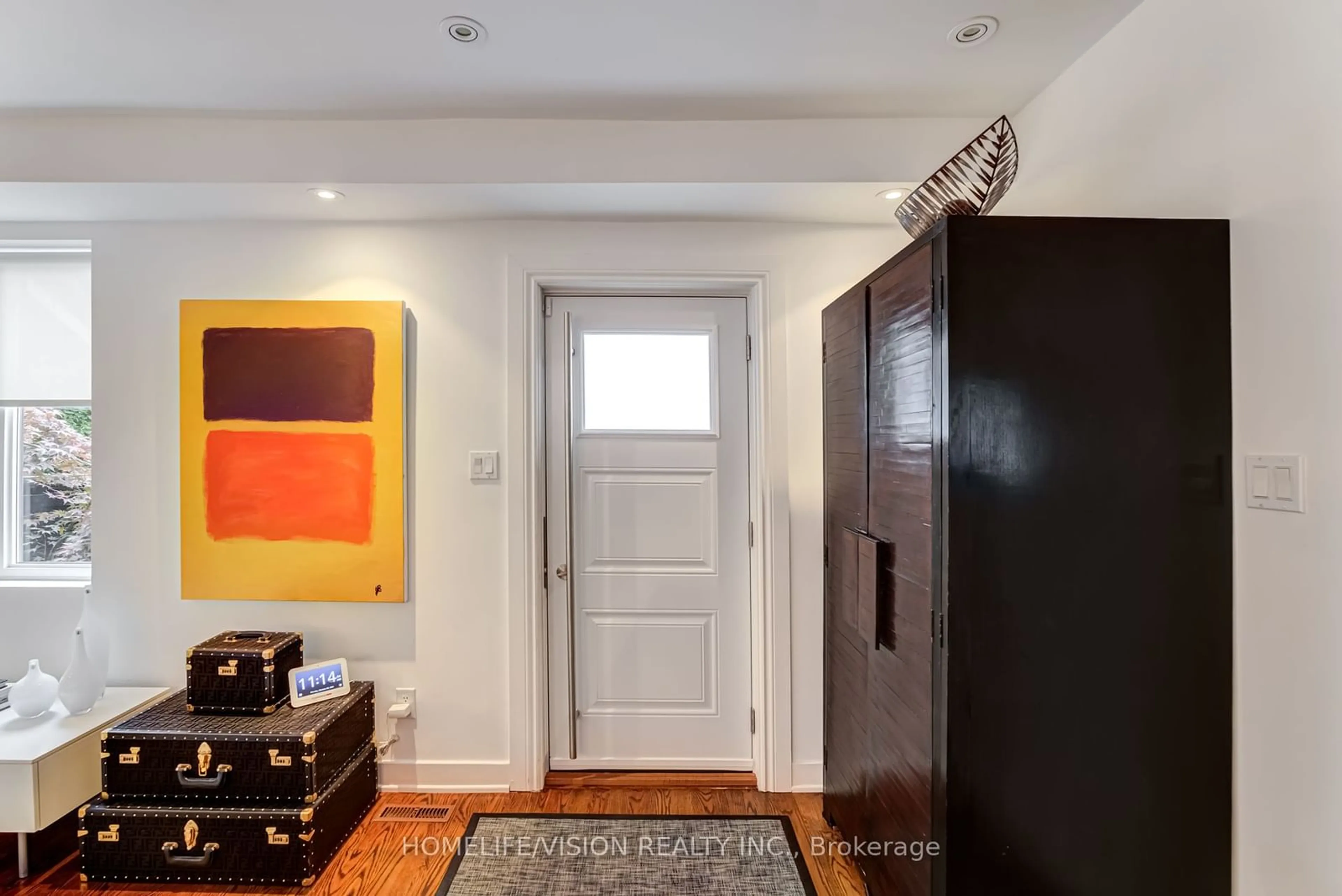 Indoor entryway, wood floors for 280 Manor Rd, Toronto Ontario M4S 1S2