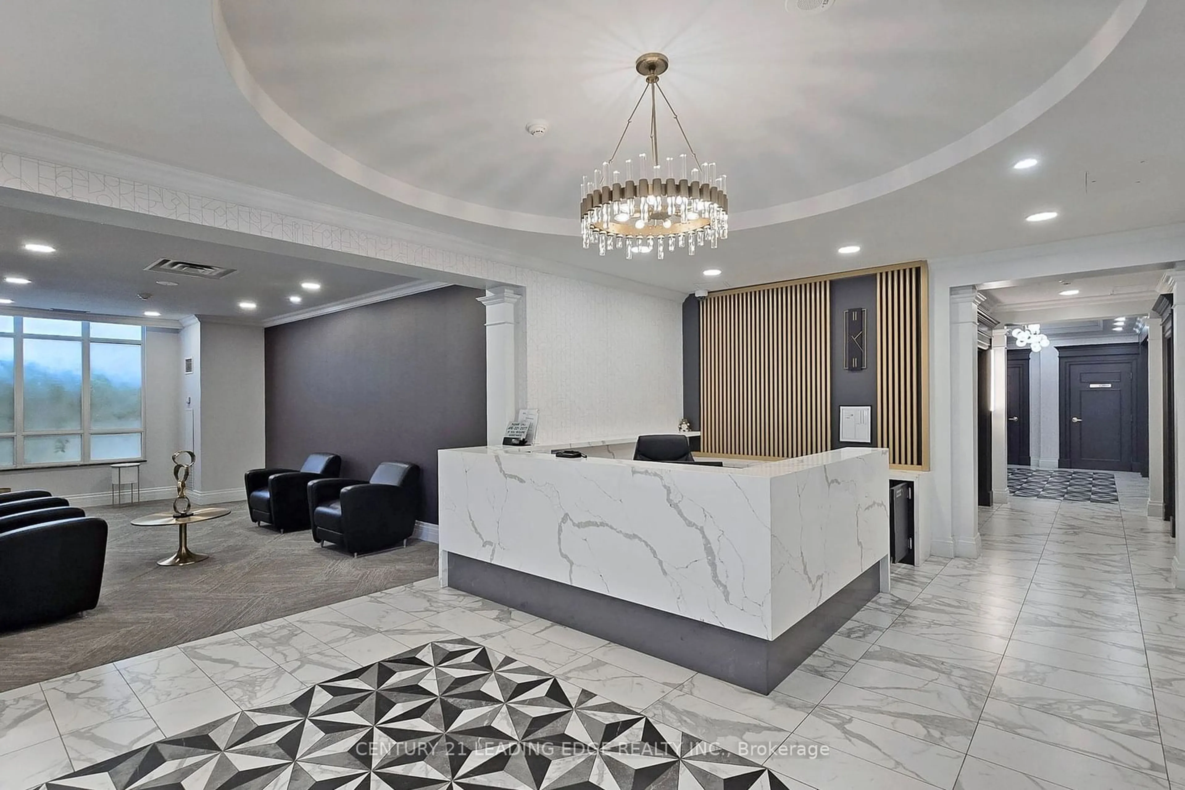 Indoor lobby, ceramic floors for 28 BYNG Ave #LPH 1, Toronto Ontario M3N 7H4