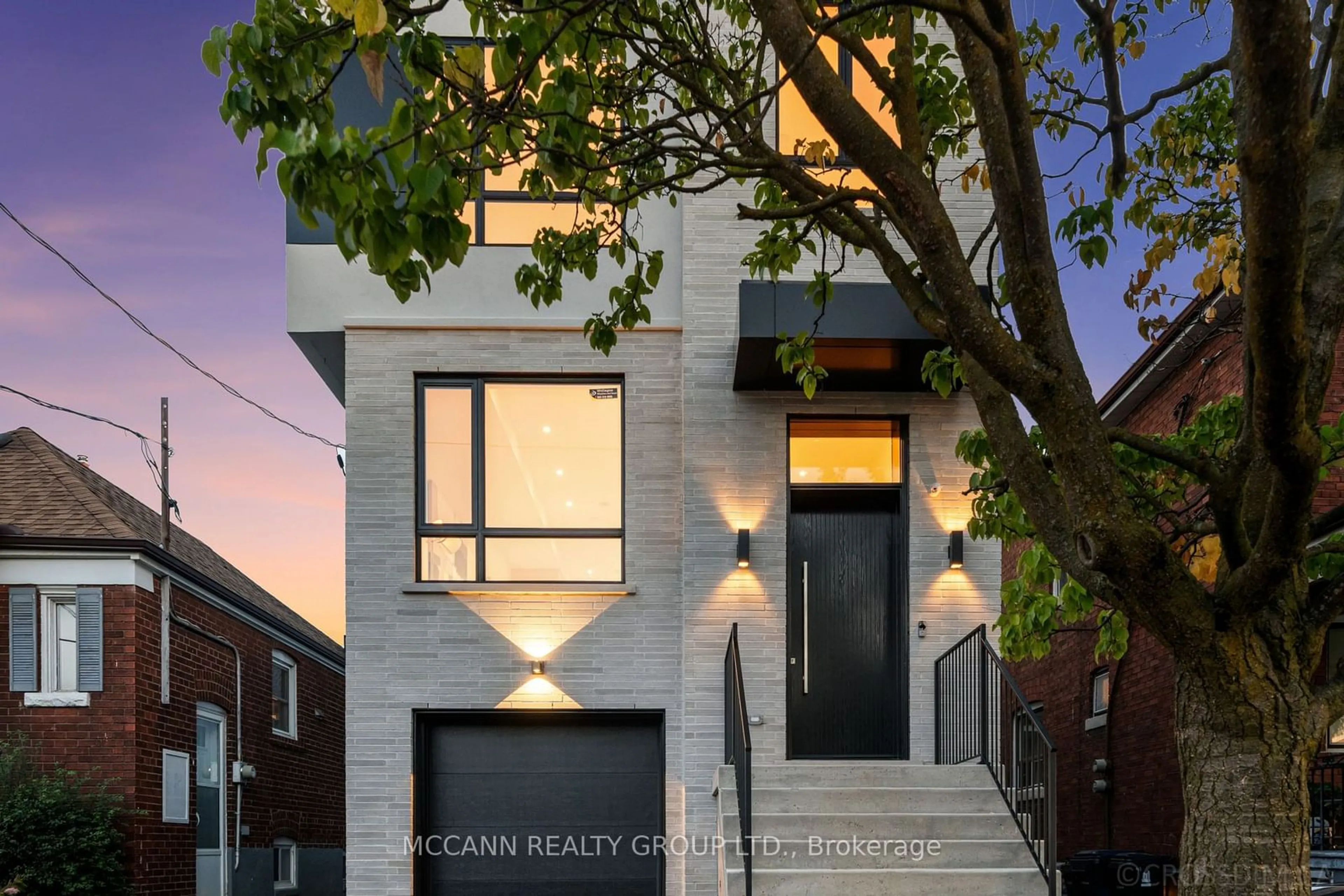 Frontside or backside of a home, the front or back of building for 45 Lanark Ave, Toronto Ontario M6C 2B5