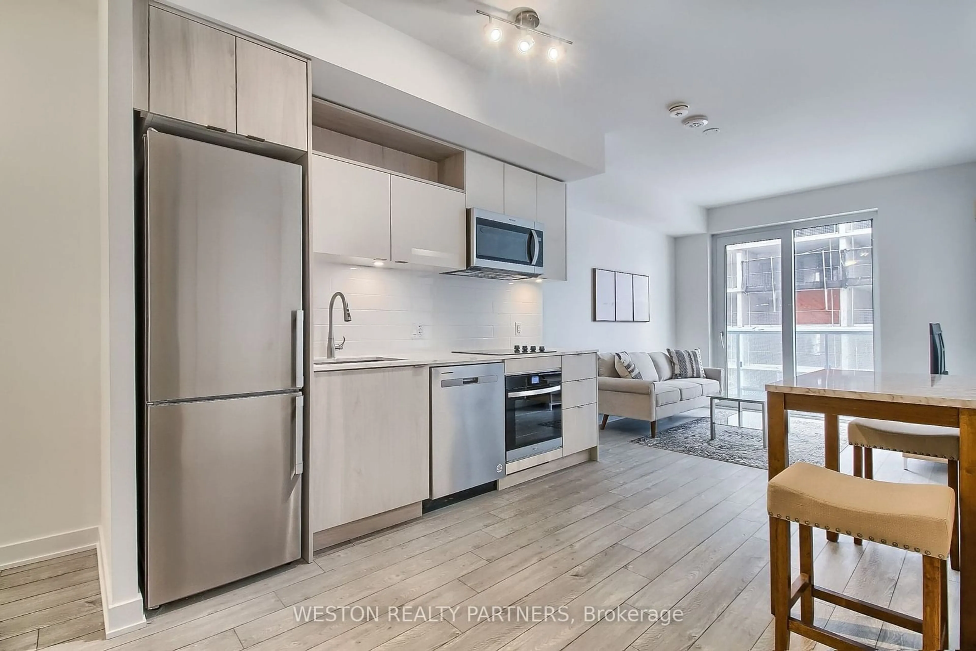 Open concept kitchen for 100 Dalhousie St #2711, Toronto Ontario M5B 0C7