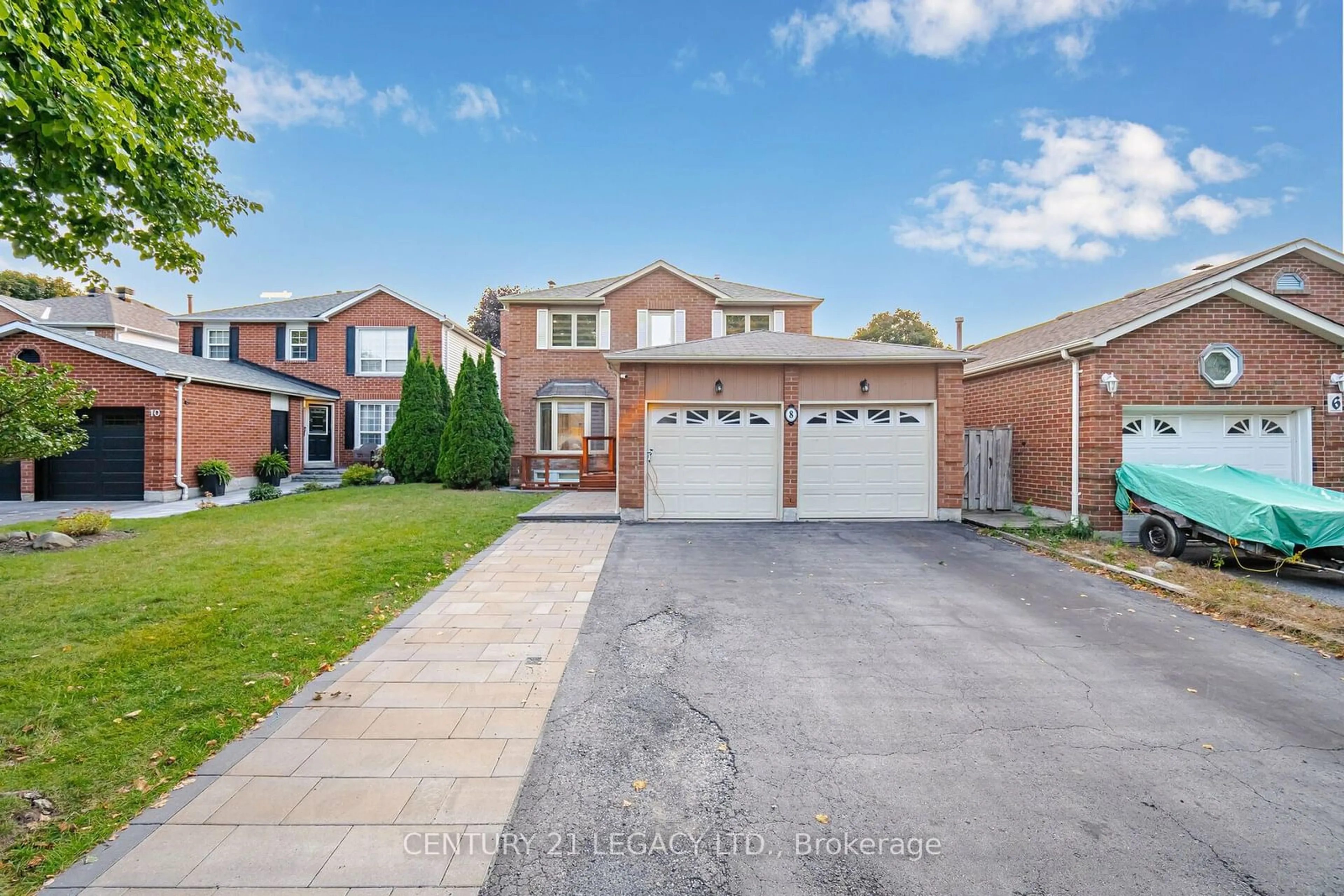 Home with brick exterior material for 8 Kirkham Dr, Ajax Ontario L1S 5K5