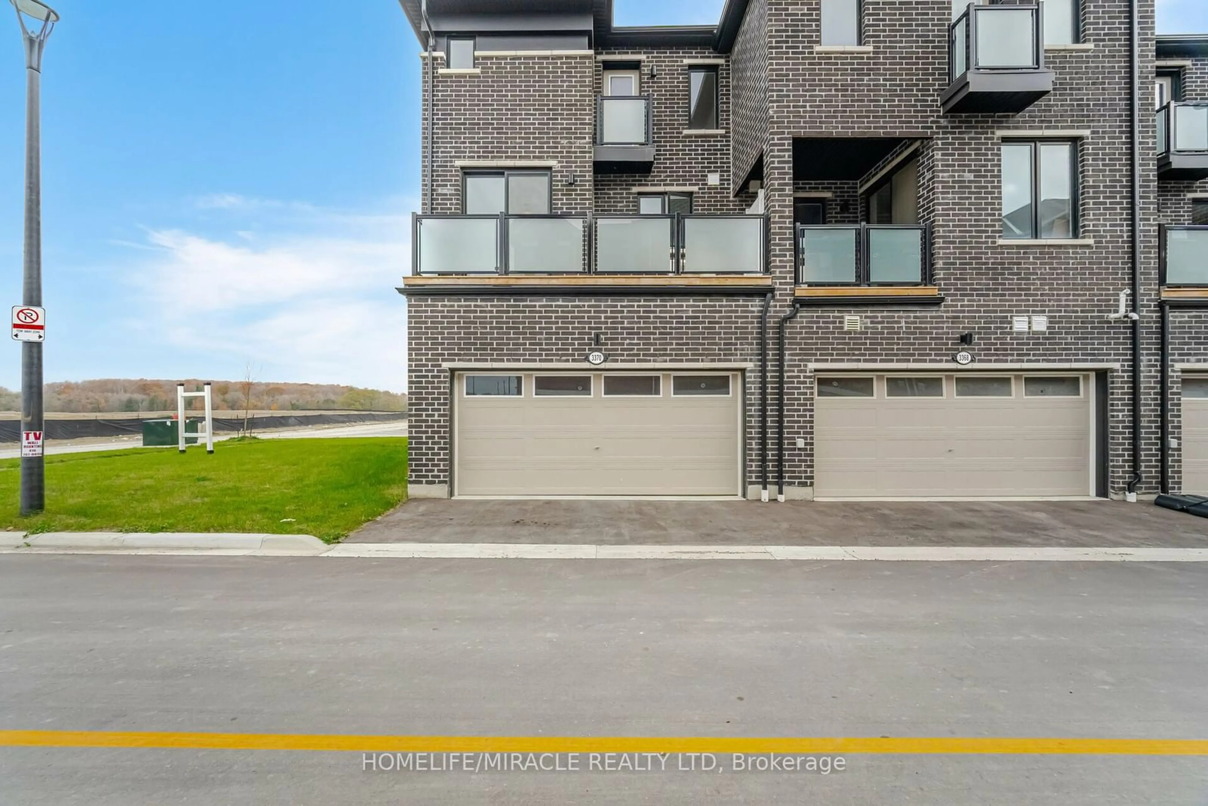 A pic from exterior of the house or condo, the street view for 3370 Thunderbird Prom, Pickering Ontario L1X 0N1