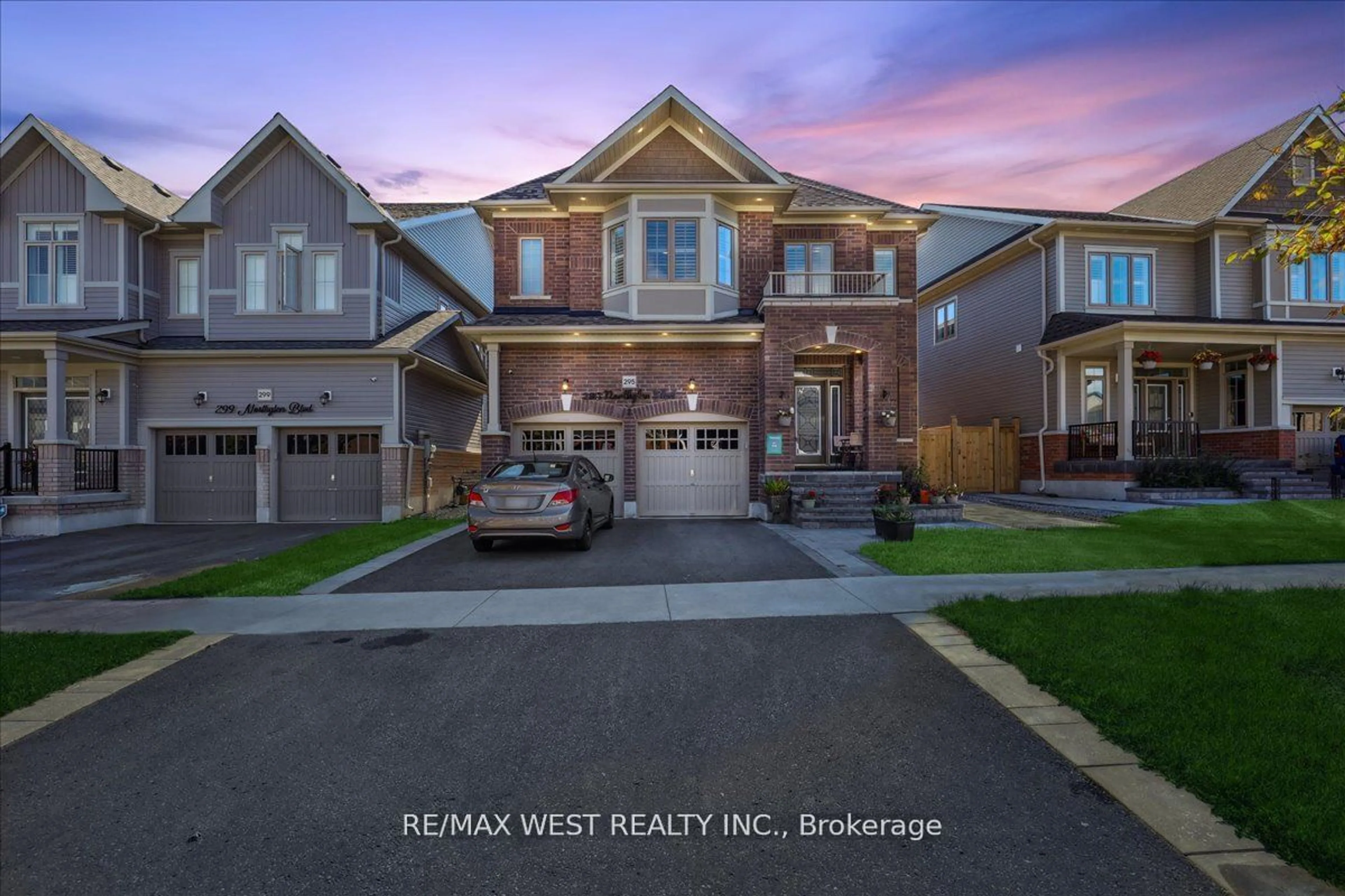 Frontside or backside of a home, the street view for 295 Northglen Blvd, Clarington Ontario L1C 3K2