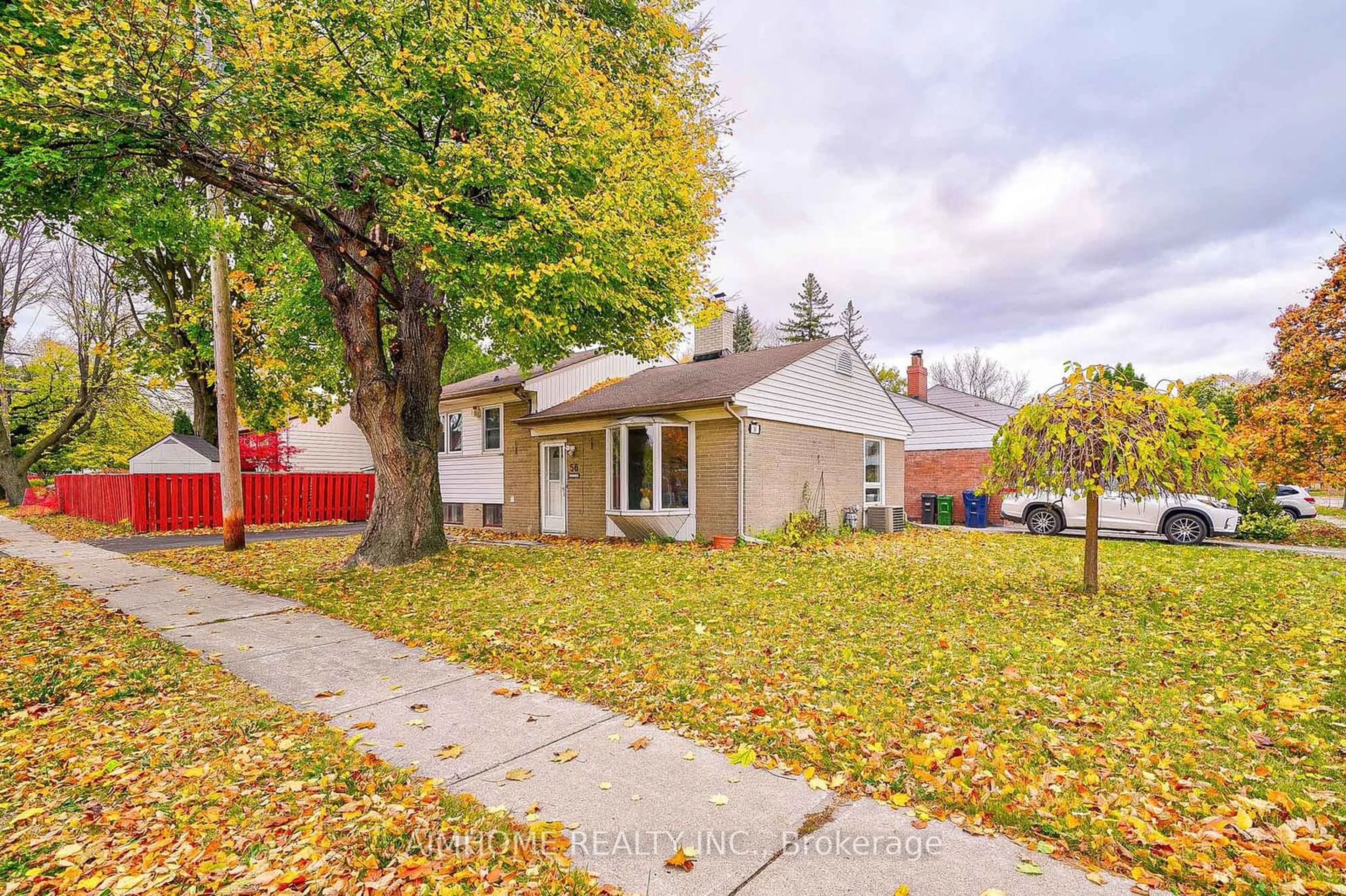 Frontside or backside of a home, the street view for 56 Blaisdale Rd, Toronto Ontario M1P 1V8